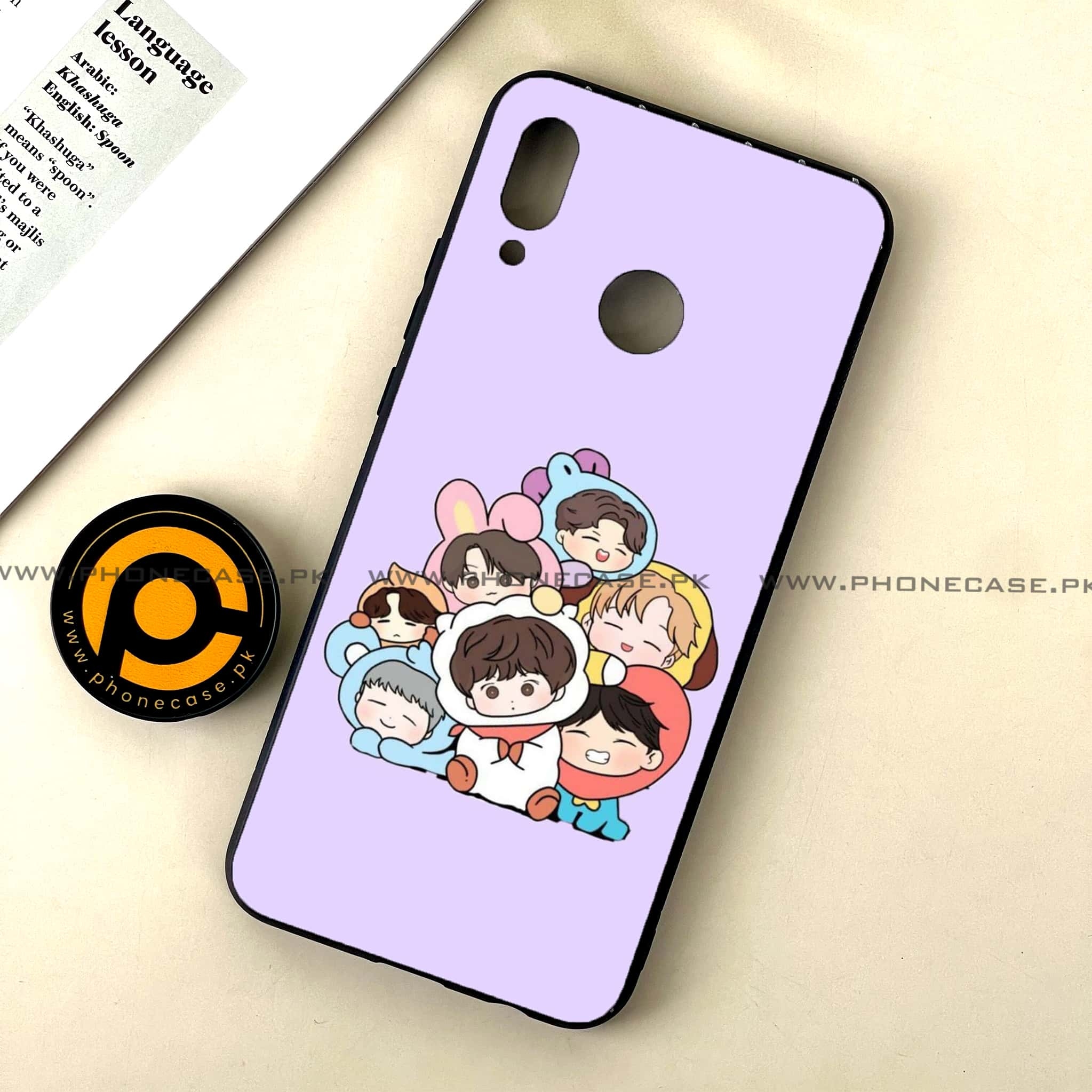 Huawei Nova 3 - K-POP Army Case Series - Premium Printed Glass soft Bumper shock Proof Case