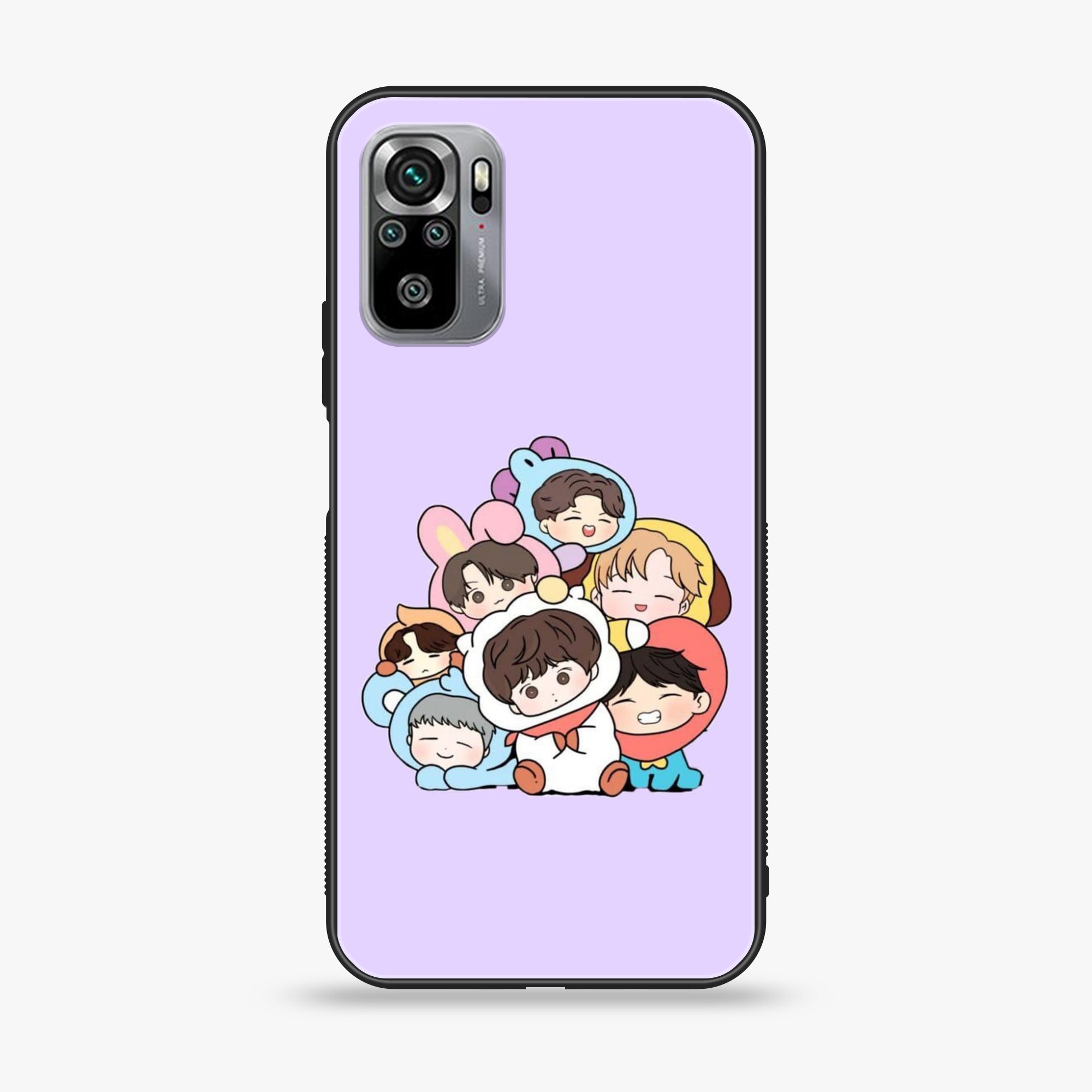 Xiaomi Redmi Note 10S- K-POP ARMY CASE - Premium Printed Glass soft Bumper shock Proof Case