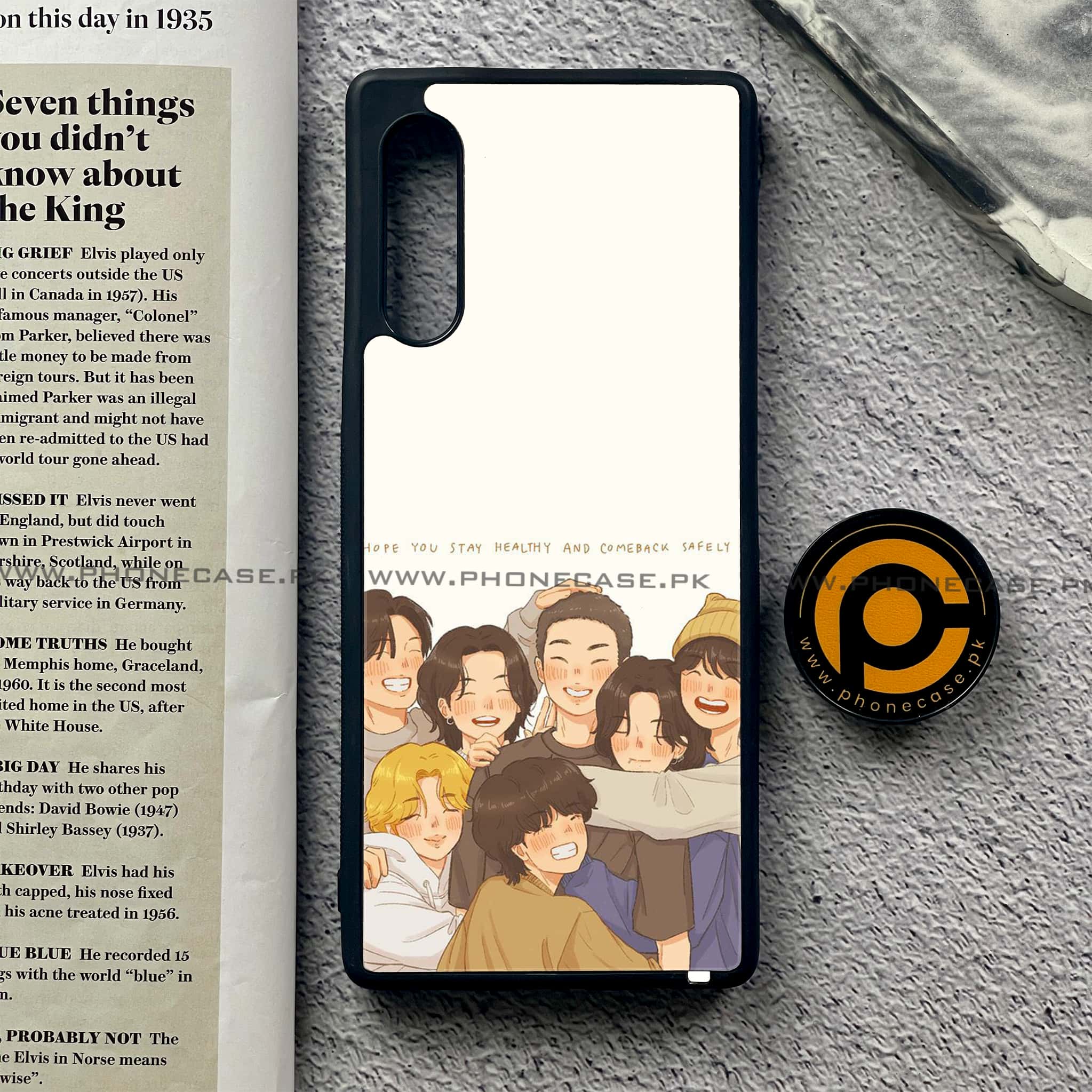 LG G9 - K-POP ARMY CASE - Premium Metal Printed soft Bumper shock Proof Case