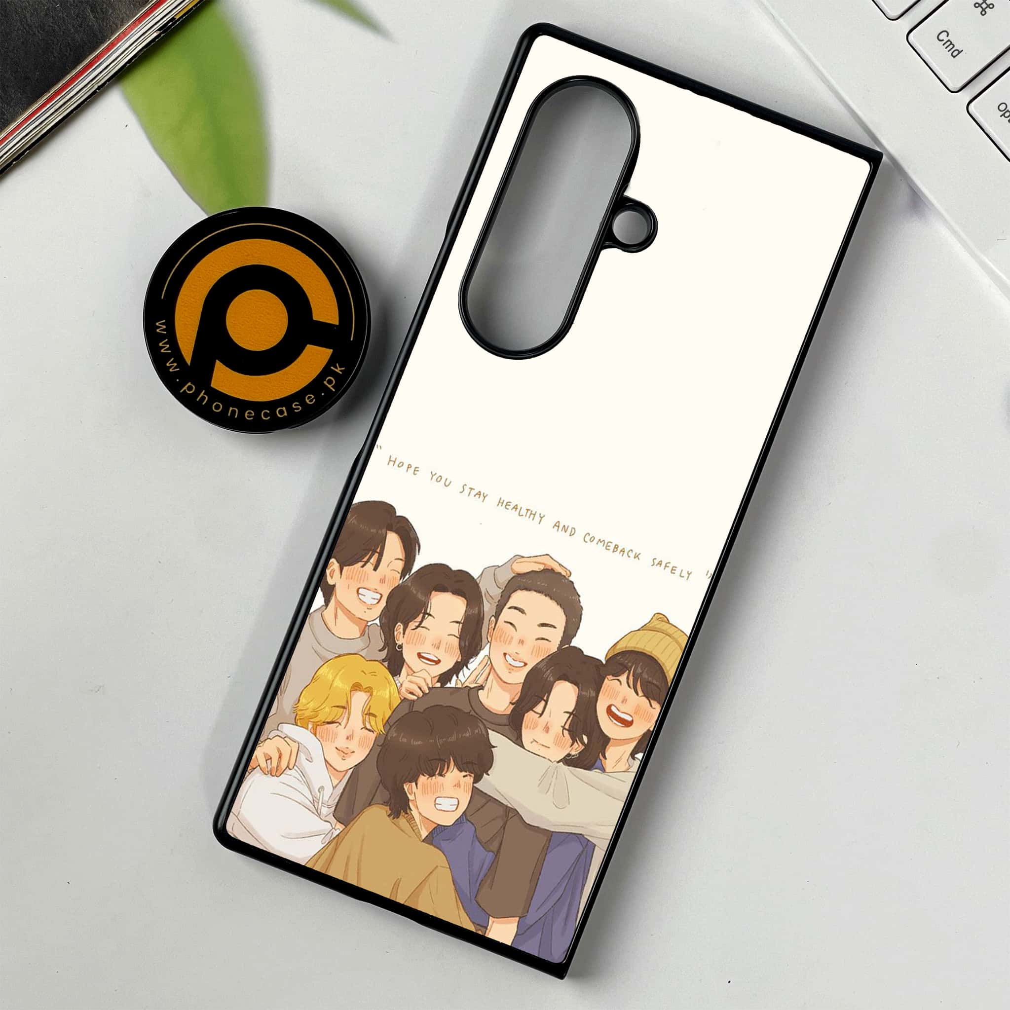 Samsung Galaxy Z Fold 7 - K-POP ARMY CASE- Premium Metal Printed soft Bumper shock Proof Case