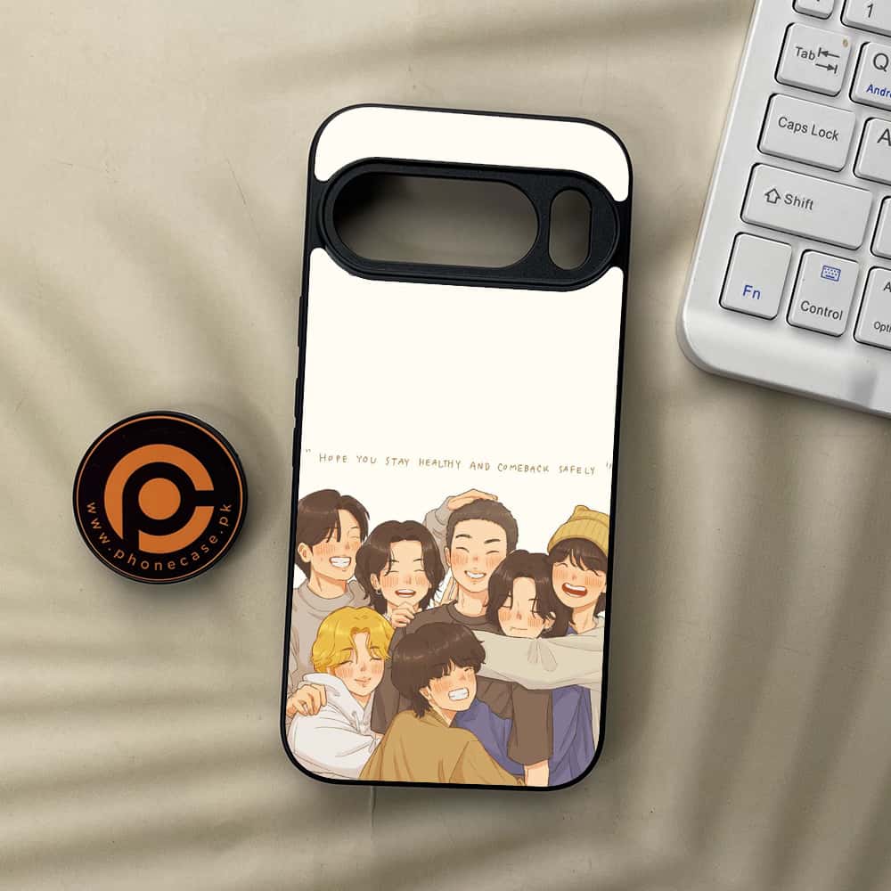 Google Pixel 10  - K-POP Army Case Series - Premium Metal Printed soft Bumper Shockof Case