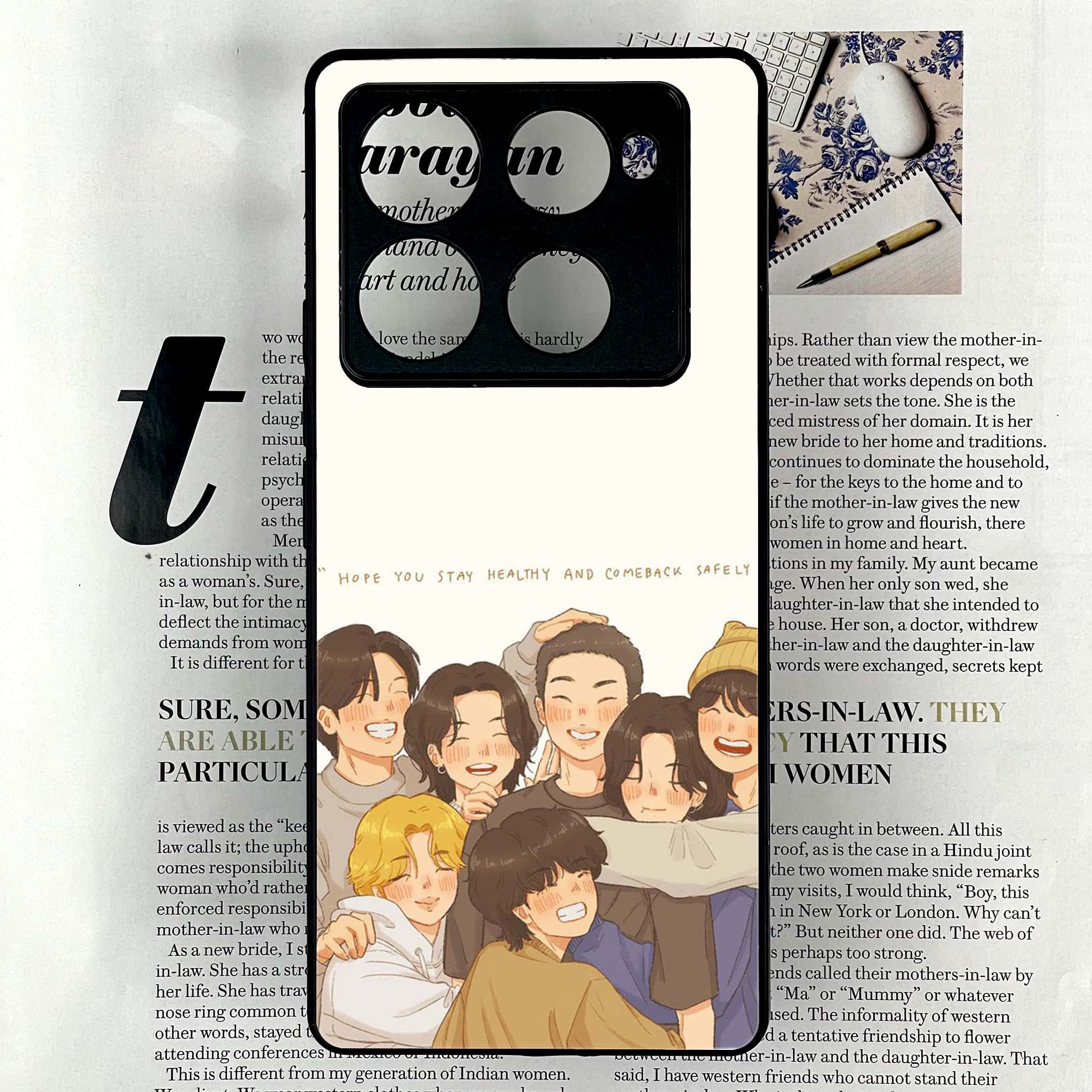 Infinix Note 40 Pro Plus - K-POP Army Case Series - Premium Metal Printed soft Bumper shock Proof Case