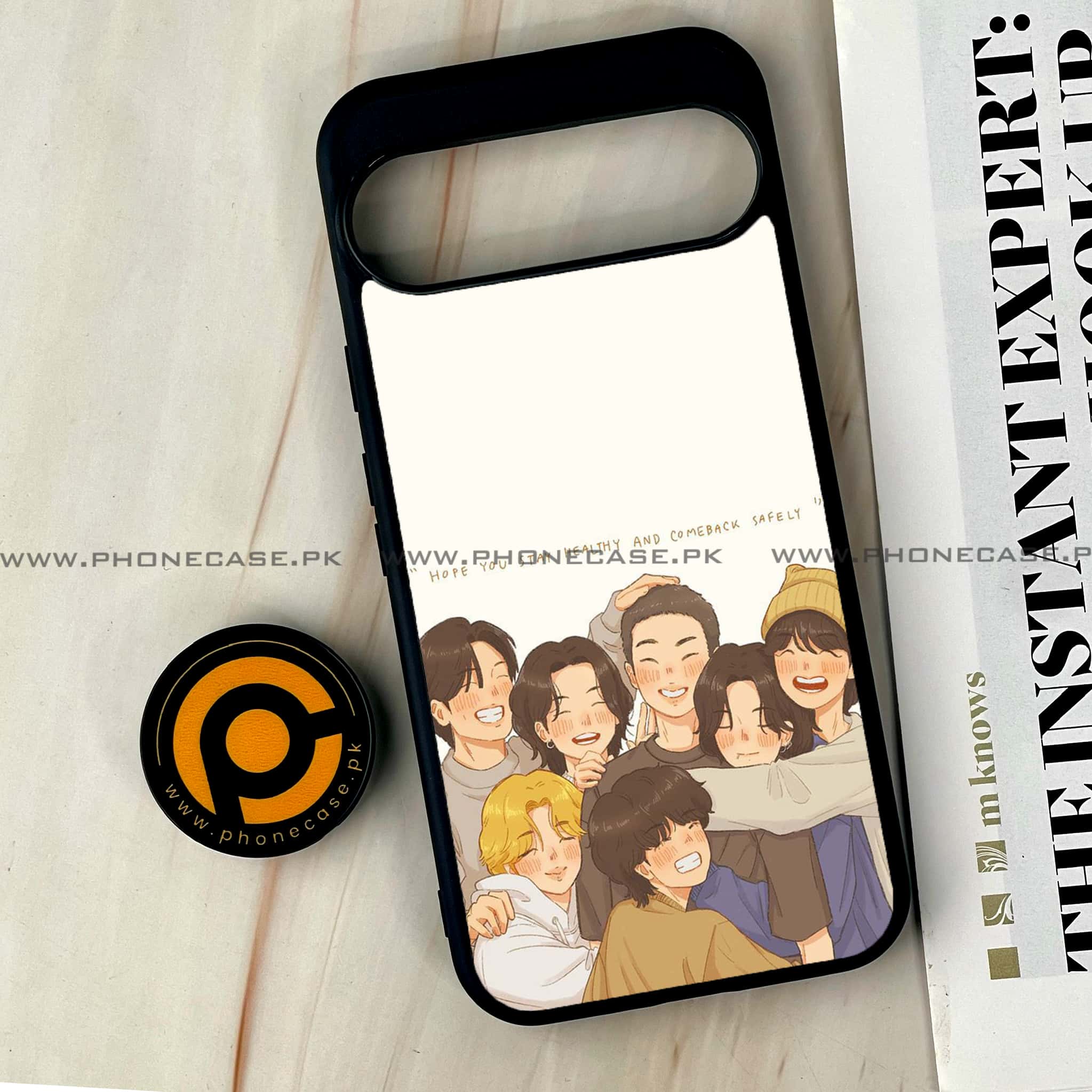 Google Pixel 9 Pro XL - K-POP Army Case Series - Premium Metal Printed soft Bumper Shock Proof Case