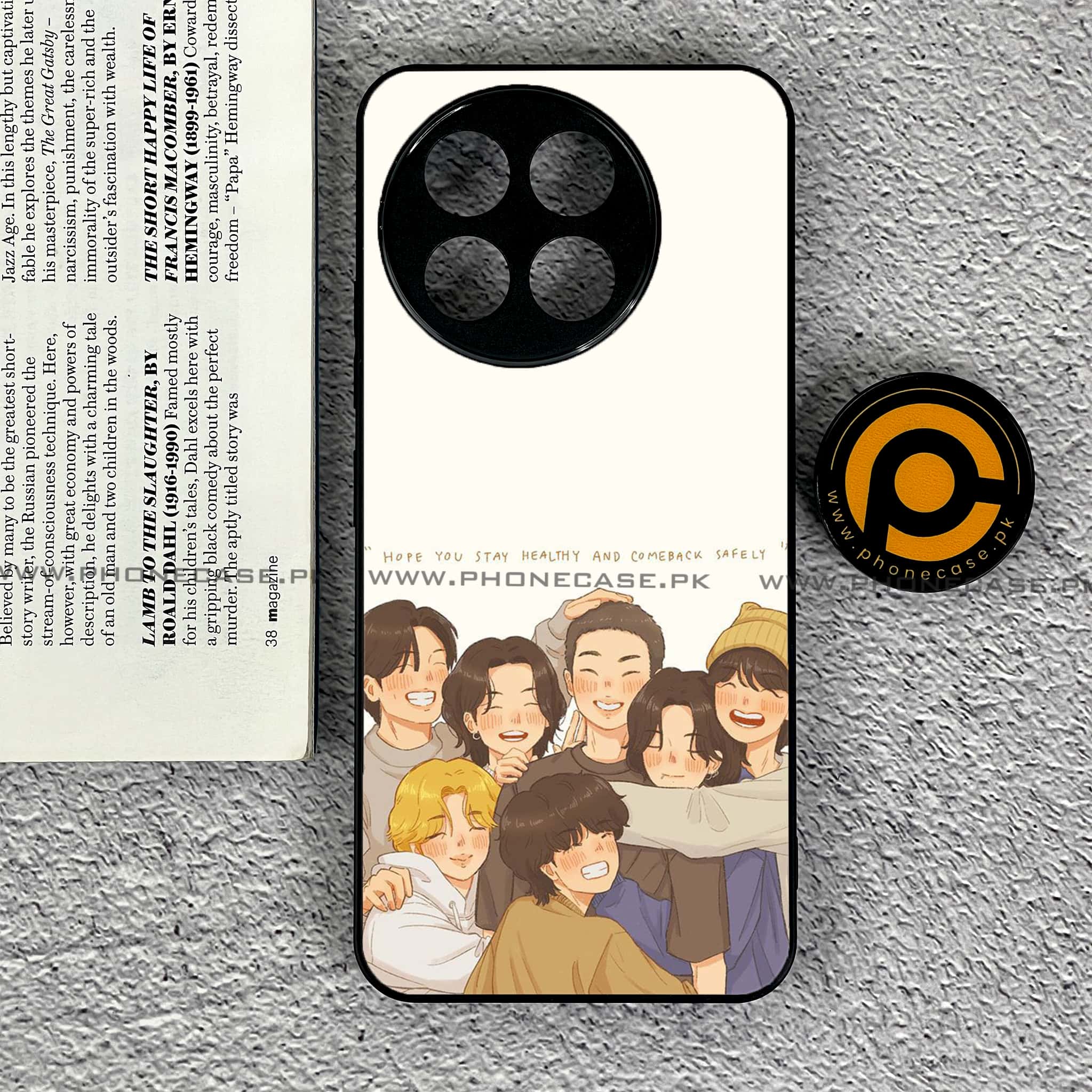 OnePlus Ace 5 - K-POP Army Case Series - Premium Metal Printed soft Bumper shock Proof Case