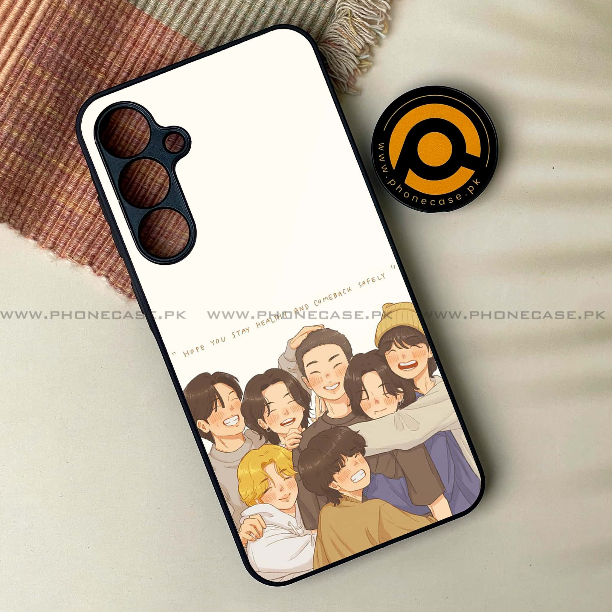 Samsung Galaxy A25 - K-POP Army Case Series - Premium Printed Glass soft Bumper shock Proof Case