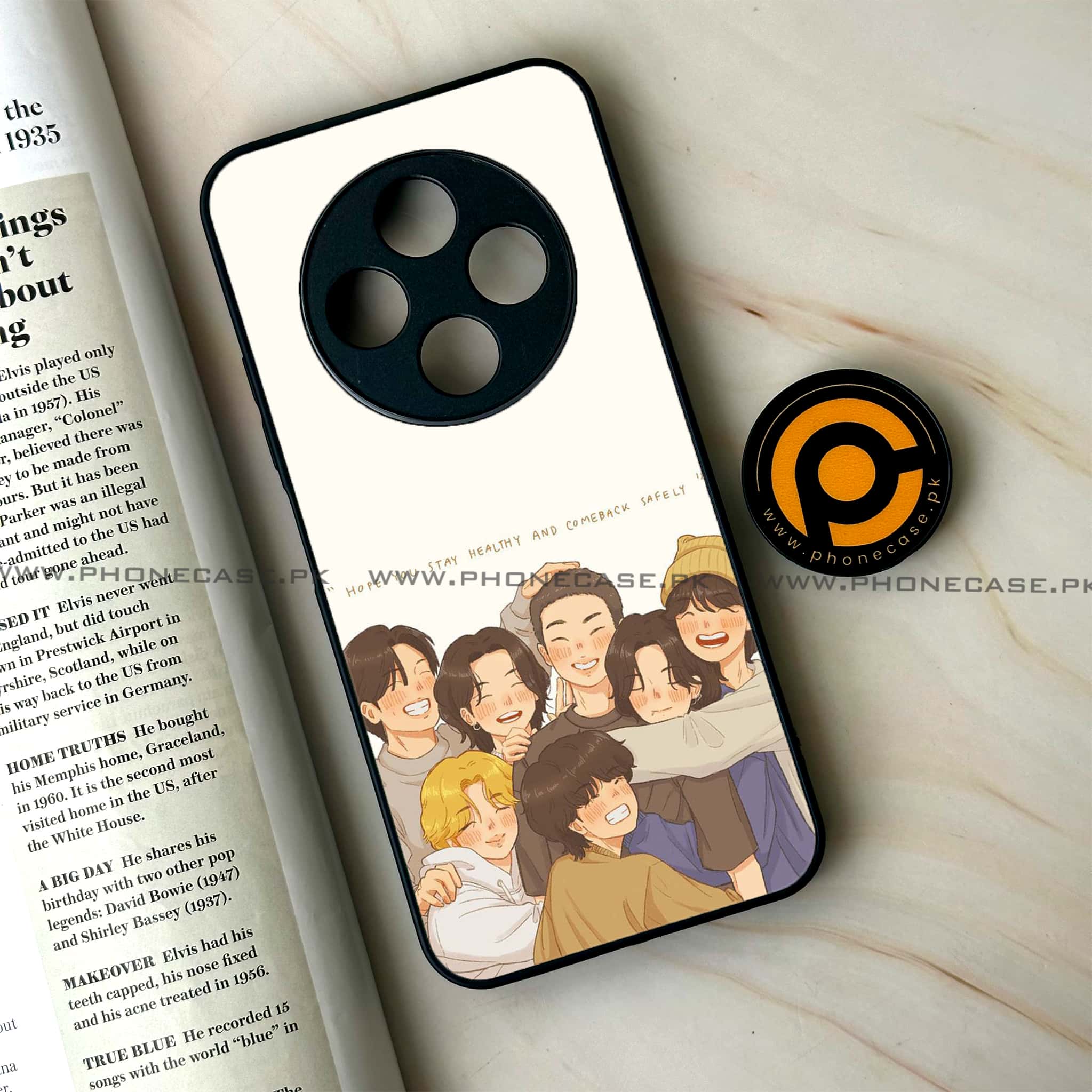 Oppo F27 Pro Plus - K-POP Army Case Series - Premium Metal Printed soft Bumper Shock Proof Case