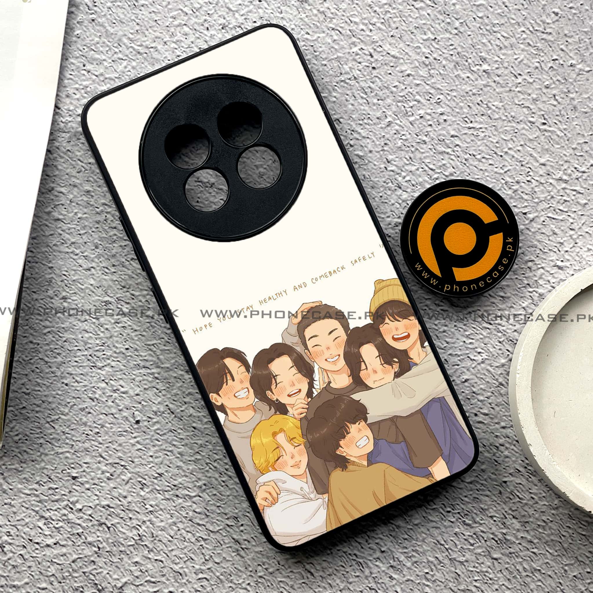 Realme 13 Pro Plus -   K-POP ARMY CASE - Premium Printed Metal soft Bumper shock Proof Case