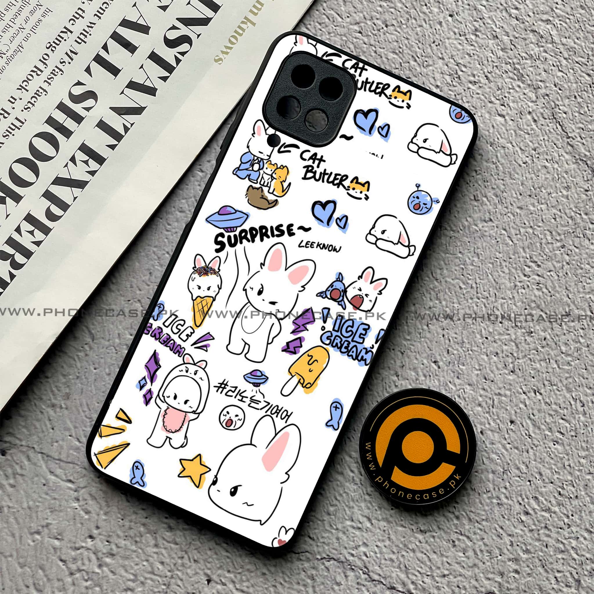 Samsung Galaxy A12 / A12 Nacho - K-POP Army Case Series - Premium Printed Glass soft Bumper shock Proof Case