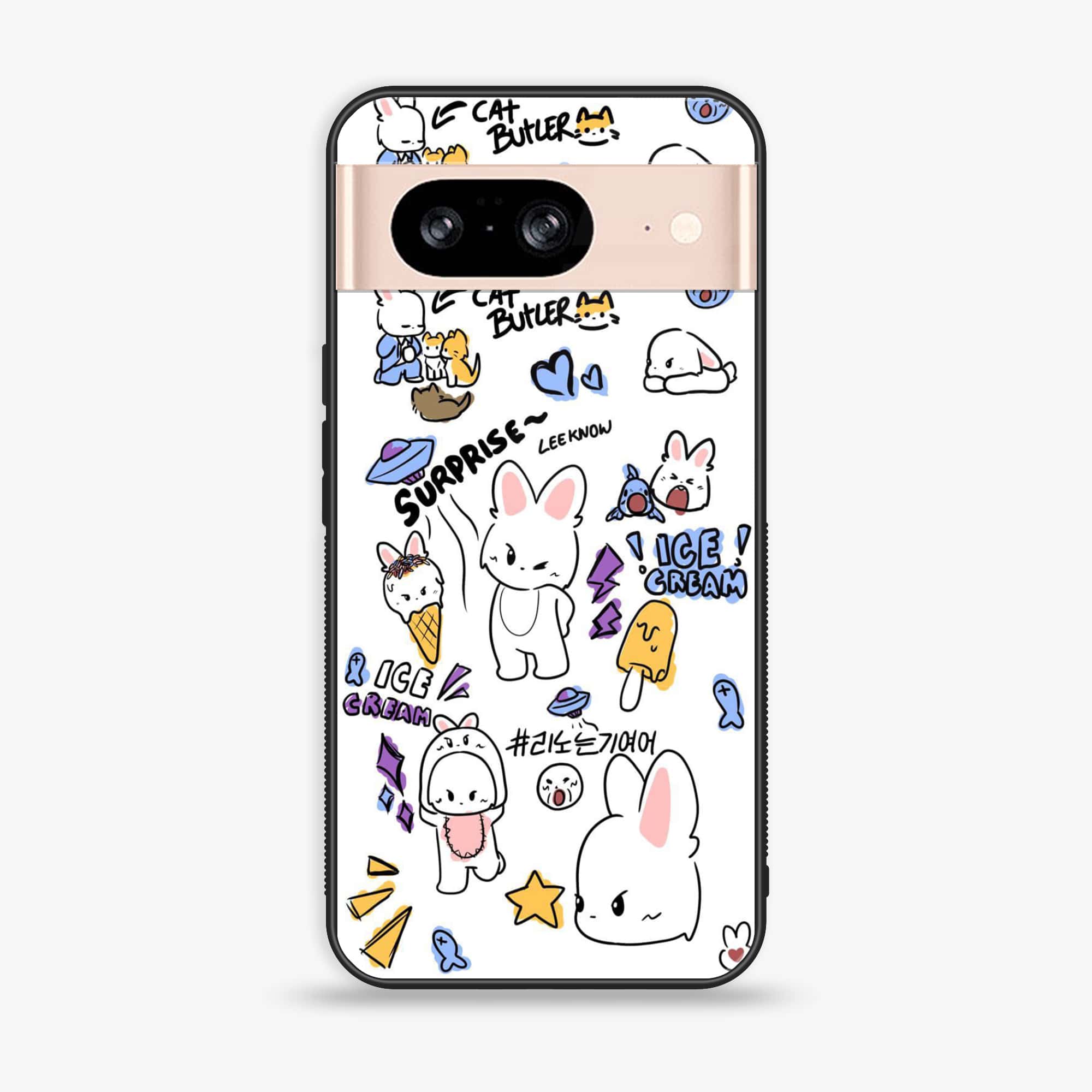 Google Pixel 8 - K-POP Army Case Serise - Premium Metal Printed soft Bumper Shock Proof Case