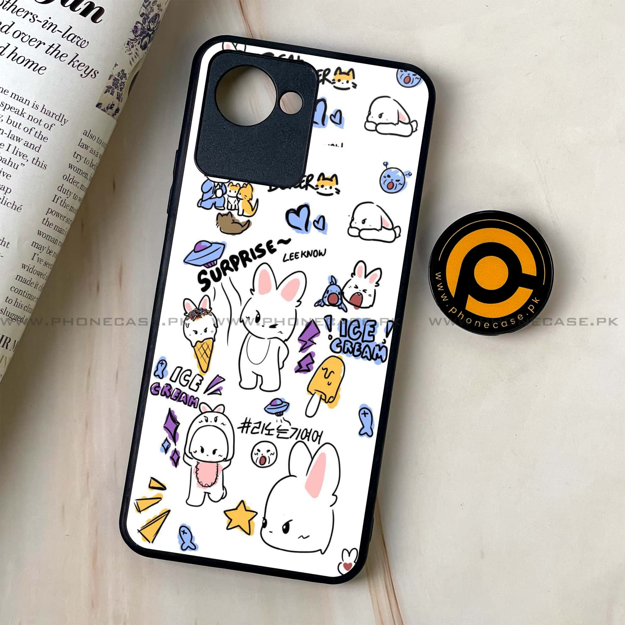 Realme C30 - K-POP ARMY CASE - Premium Printed Glass soft Bumper shock Proof Case