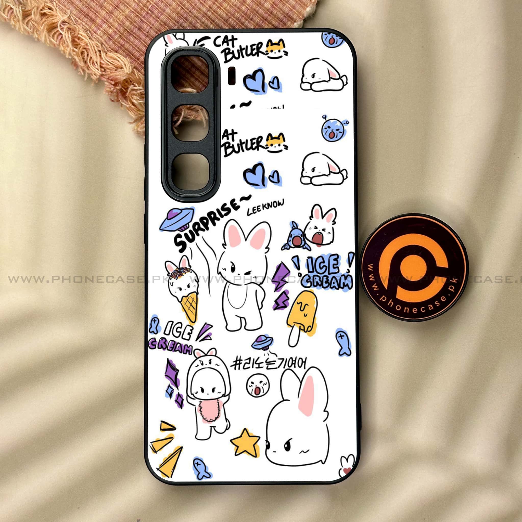 Infinix Hot 60 Pro - K-POP Army Case Series - Premium Metal Printed soft Bumper shock Proof Case