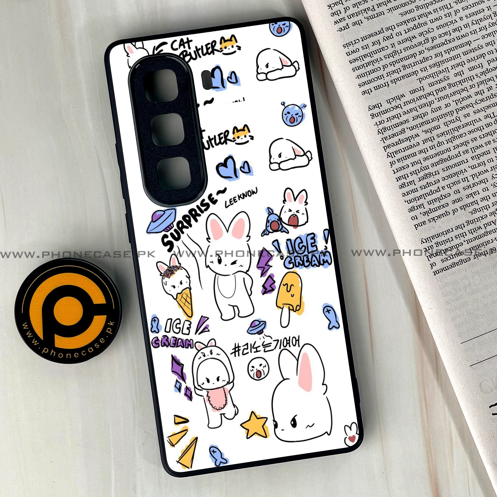 Infinix Hot 60 Pro Plus - K-POP Army Case Series - Premium Metal Printed soft Bumper shock Proof Case