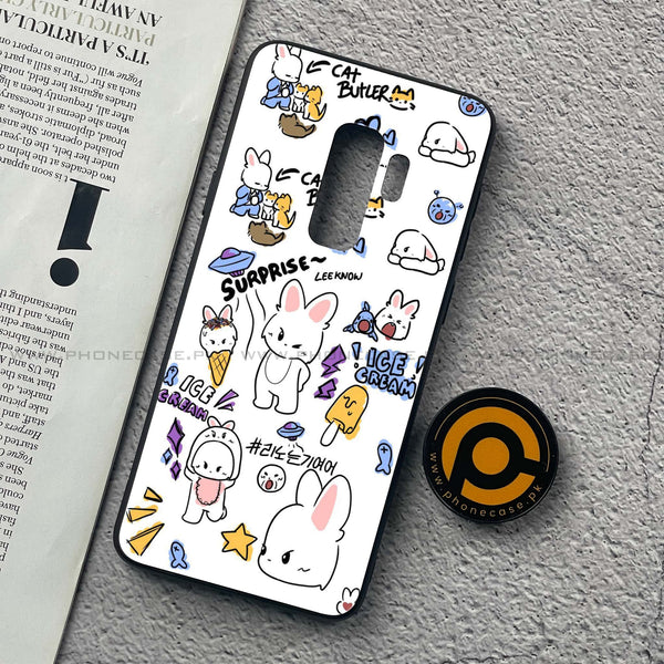 Samsung Galaxy S9 Plus - K-POP Army Case Design 6 - Premium Printed Glass soft Bumper shock Proof Case  CS-33282