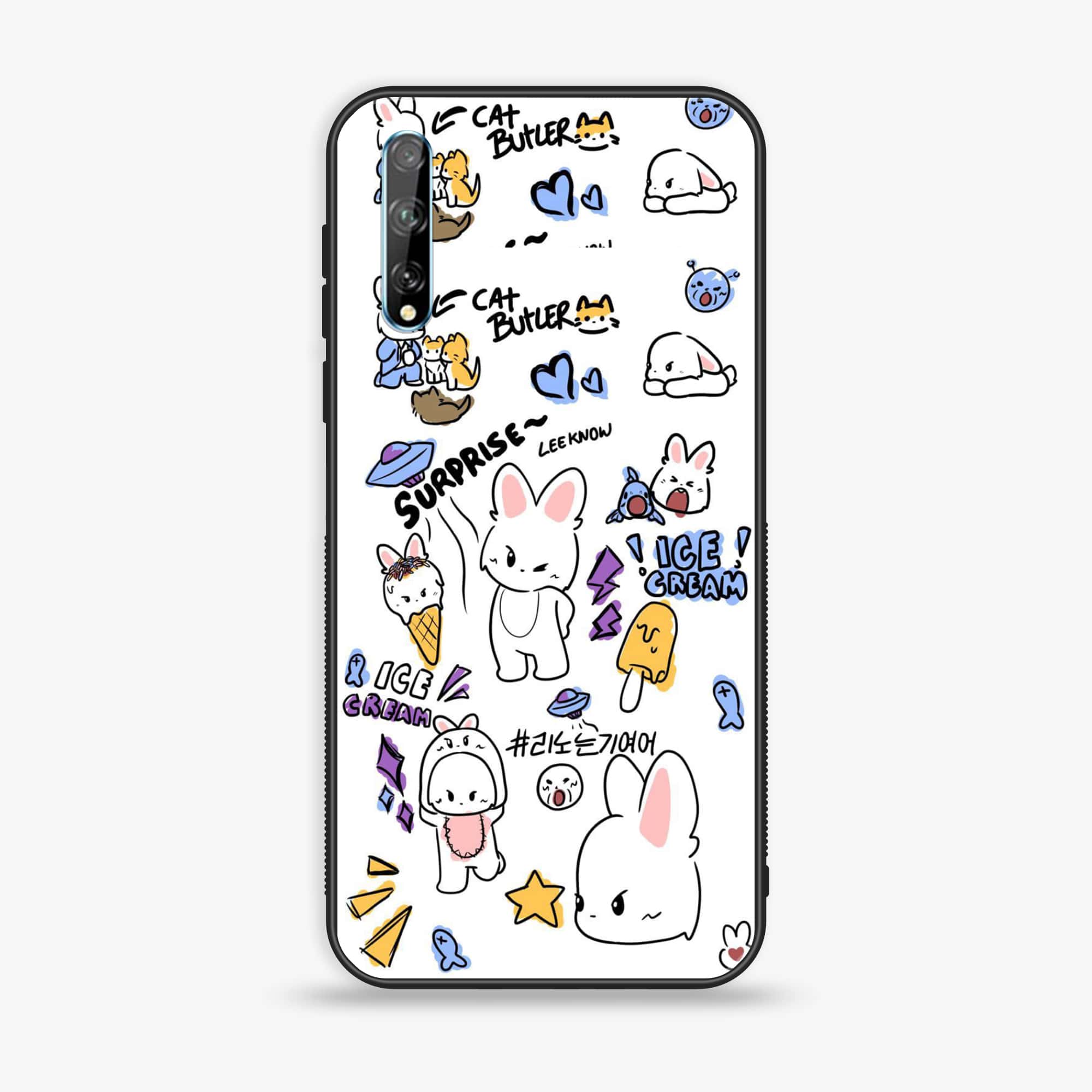 Huawei Y8p - K-POP Army Case Series - Premium Printed Glass soft Bumper shock Proof Case