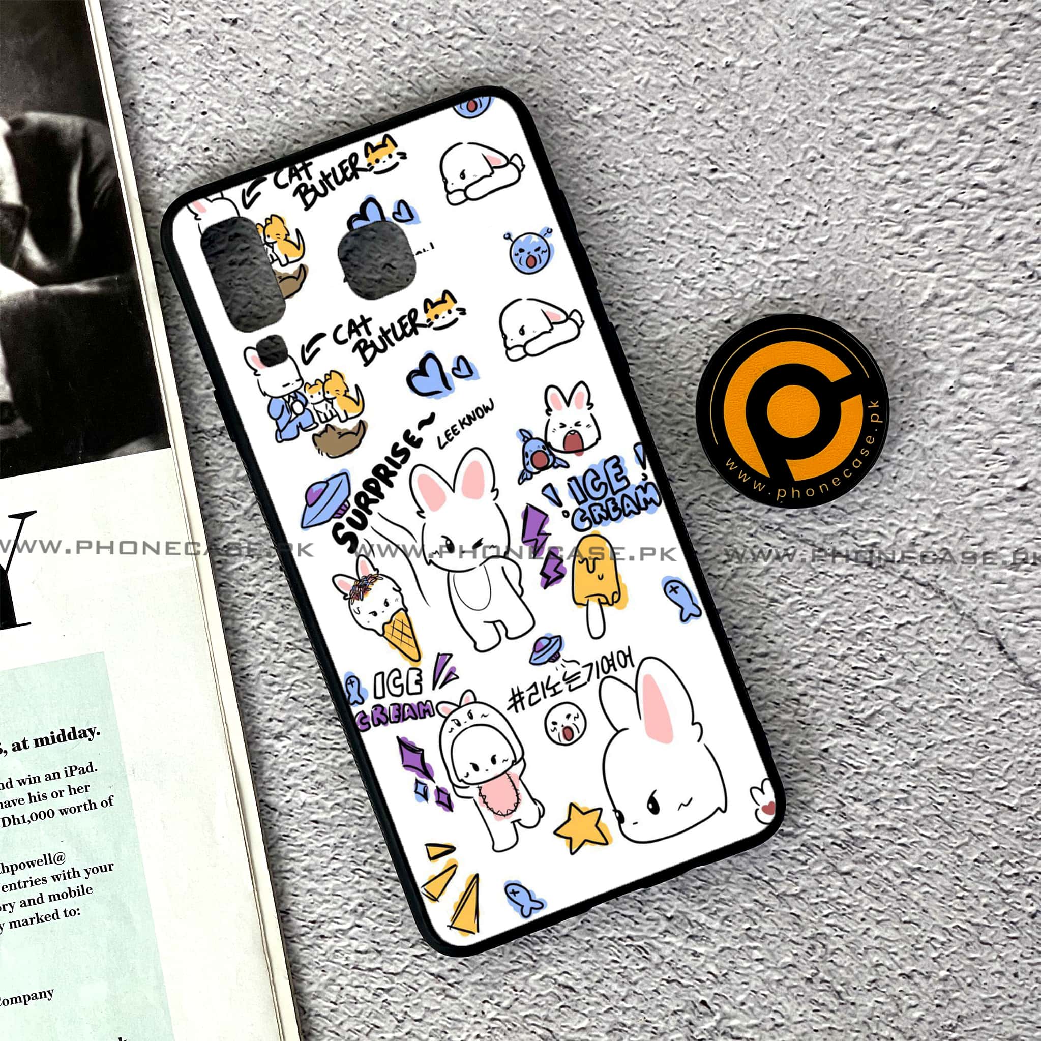 Samsung Galaxy A8 Star(A9 Star) - K-POP Army Case Series - Premium Printed Glass soft Bumper shock Proof Case