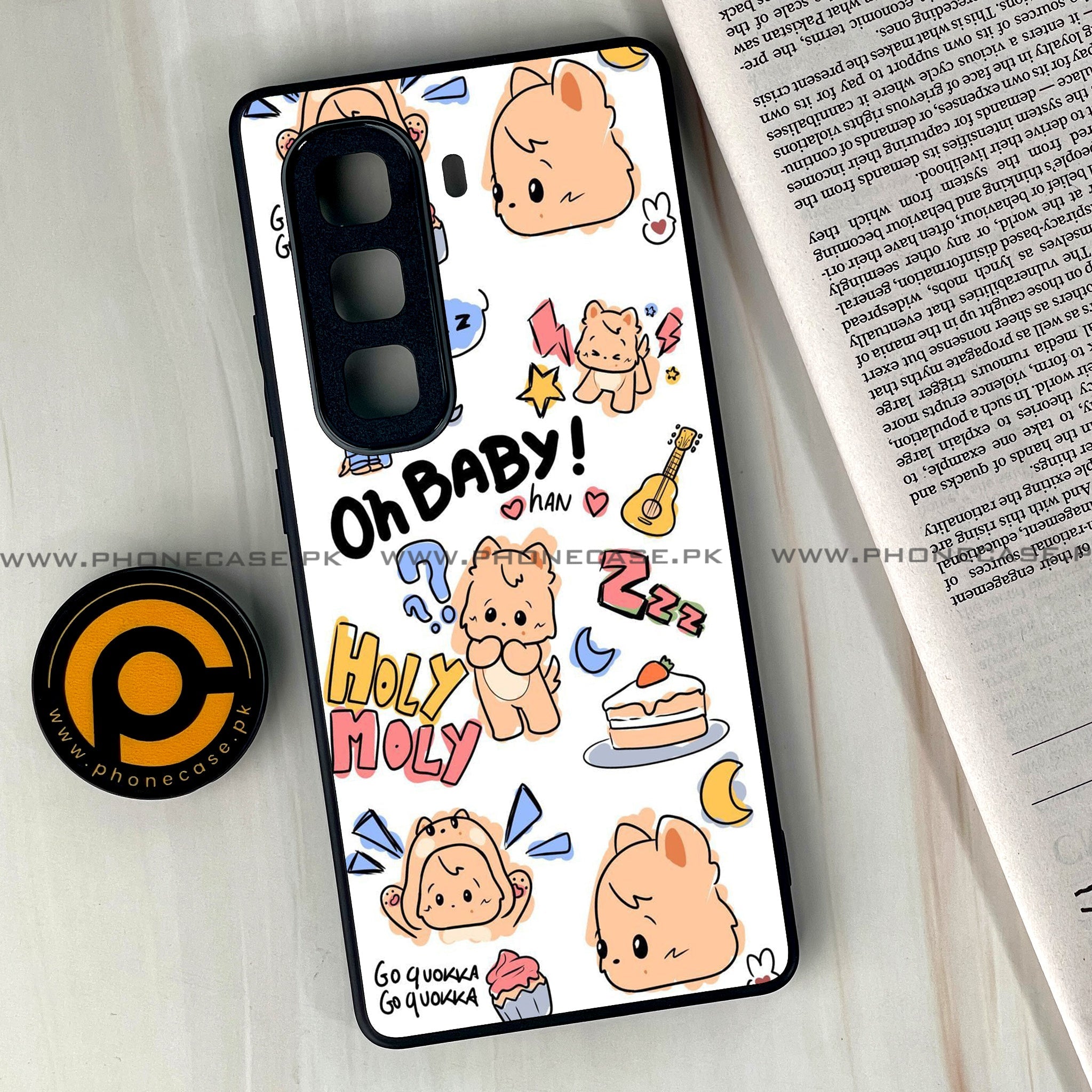 Infinix Hot 60 Pro Plus - K-POP Army Case Series - Premium Metal Printed soft Bumper shock Proof Case