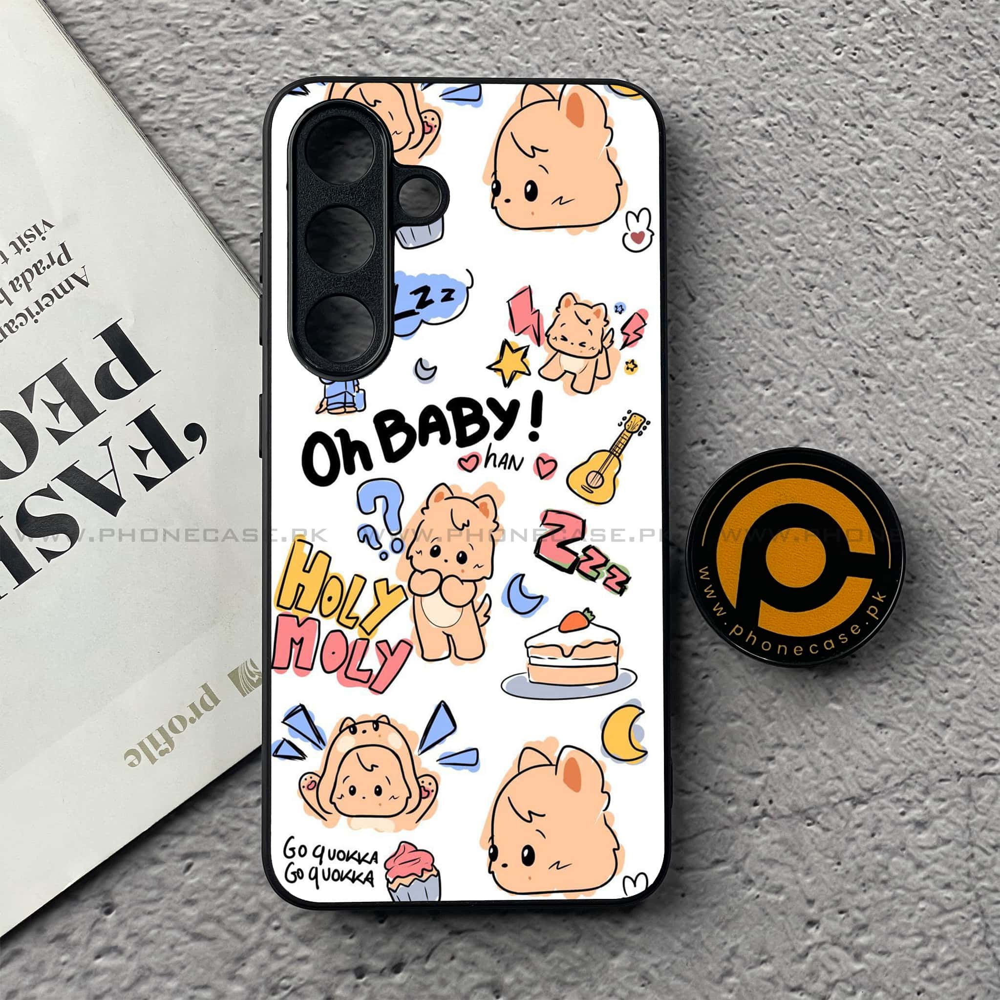 Samsung Galaxy S25 FE - K-POP Army Case Series - Premium Metal Printed soft Bumper shock Proof Case