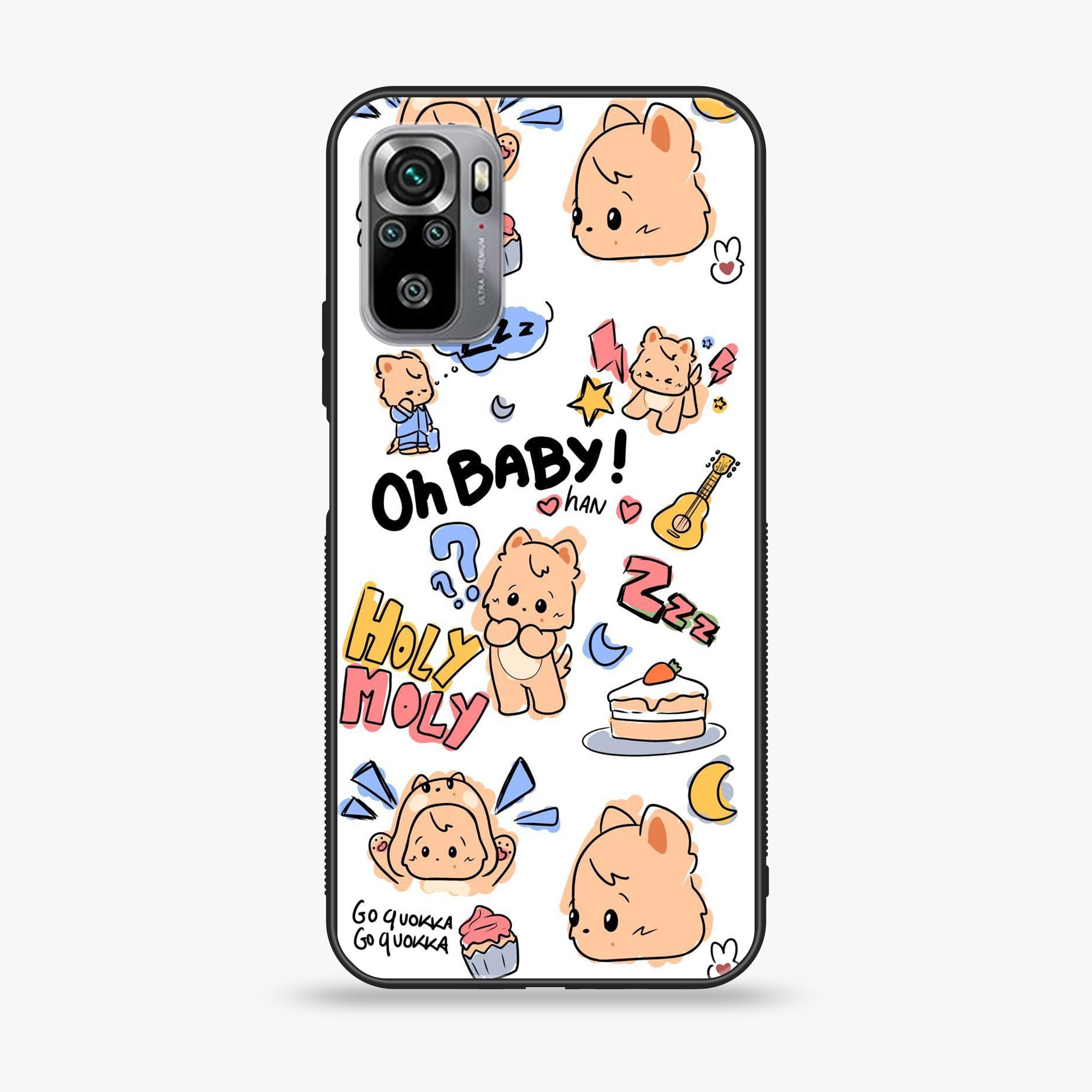 Xiaomi Redmi Note 10S- K-POP ARMY CASE - Premium Printed Glass soft Bumper shock Proof Case