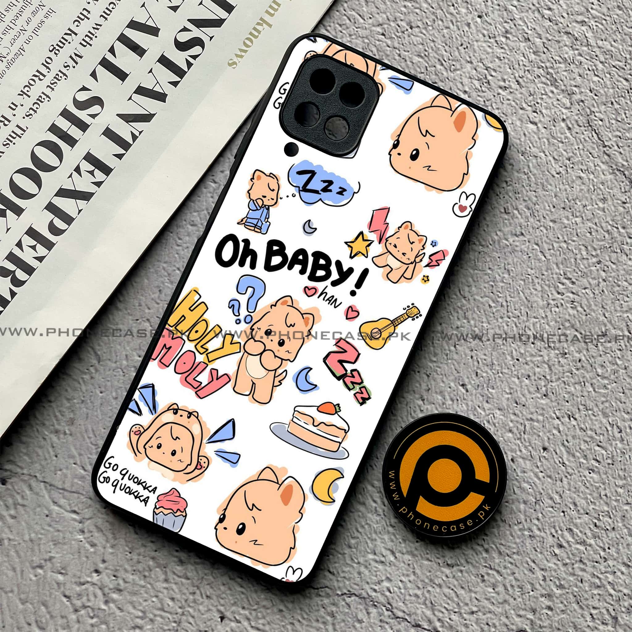 Samsung Galaxy A12 / A12 Nacho - K-POP Army Case Series - Premium Printed Glass soft Bumper shock Proof Case
