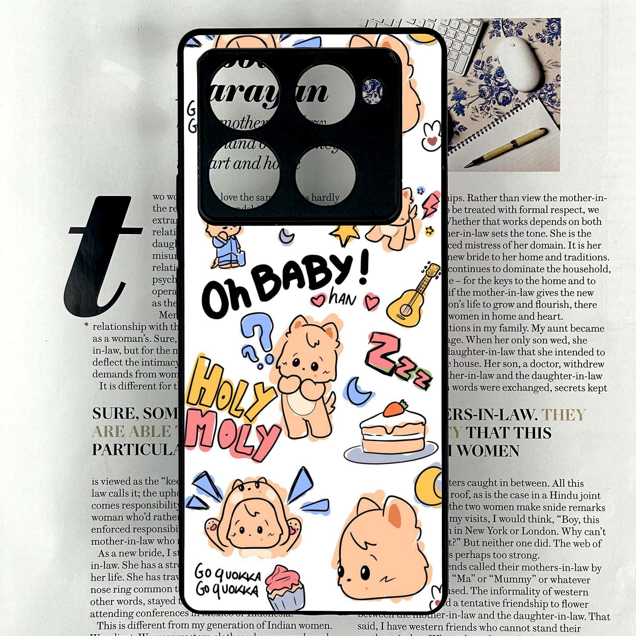 Infinix Note 40 Pro Plus - K-POP Army Case Series - Premium Metal Printed soft Bumper shock Proof Case