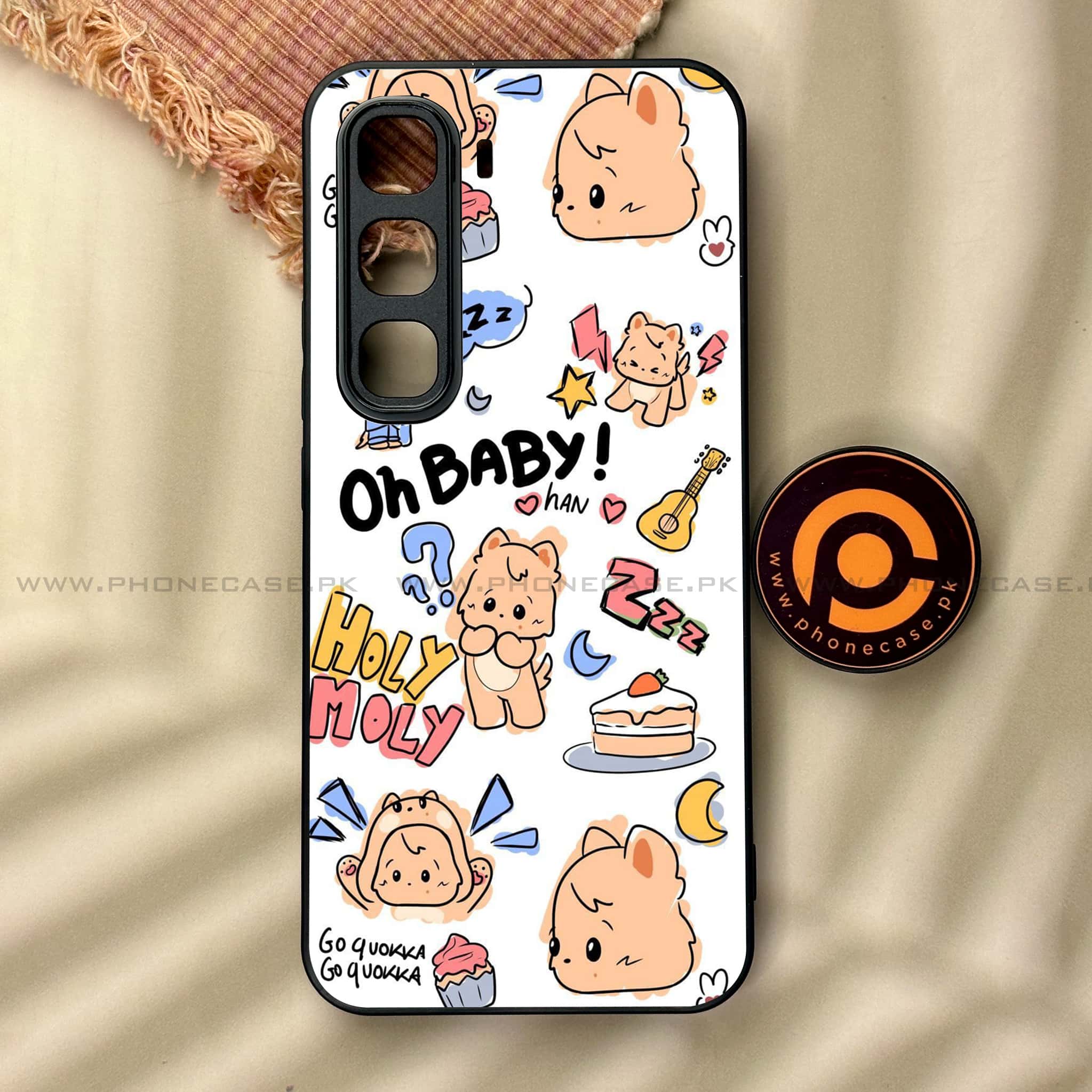 Infinix Hot 60 Pro - K-POP Army Case Series - Premium Metal Printed soft Bumper shock Proof Case