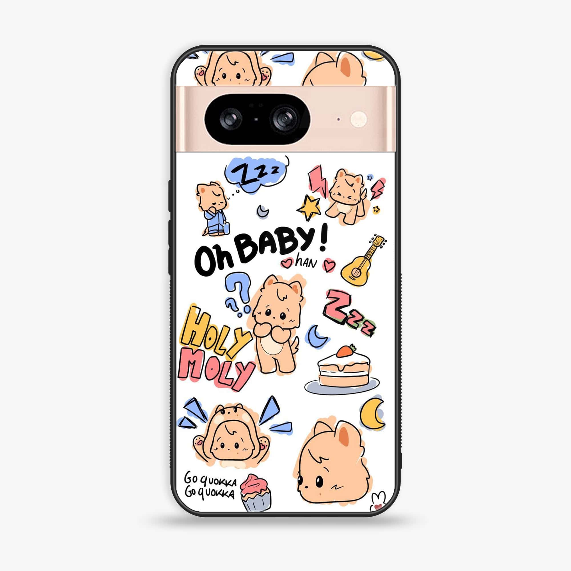 Google Pixel 8 - K-POP Army Case Serise - Premium Metal Printed soft Bumper Shock Proof Case