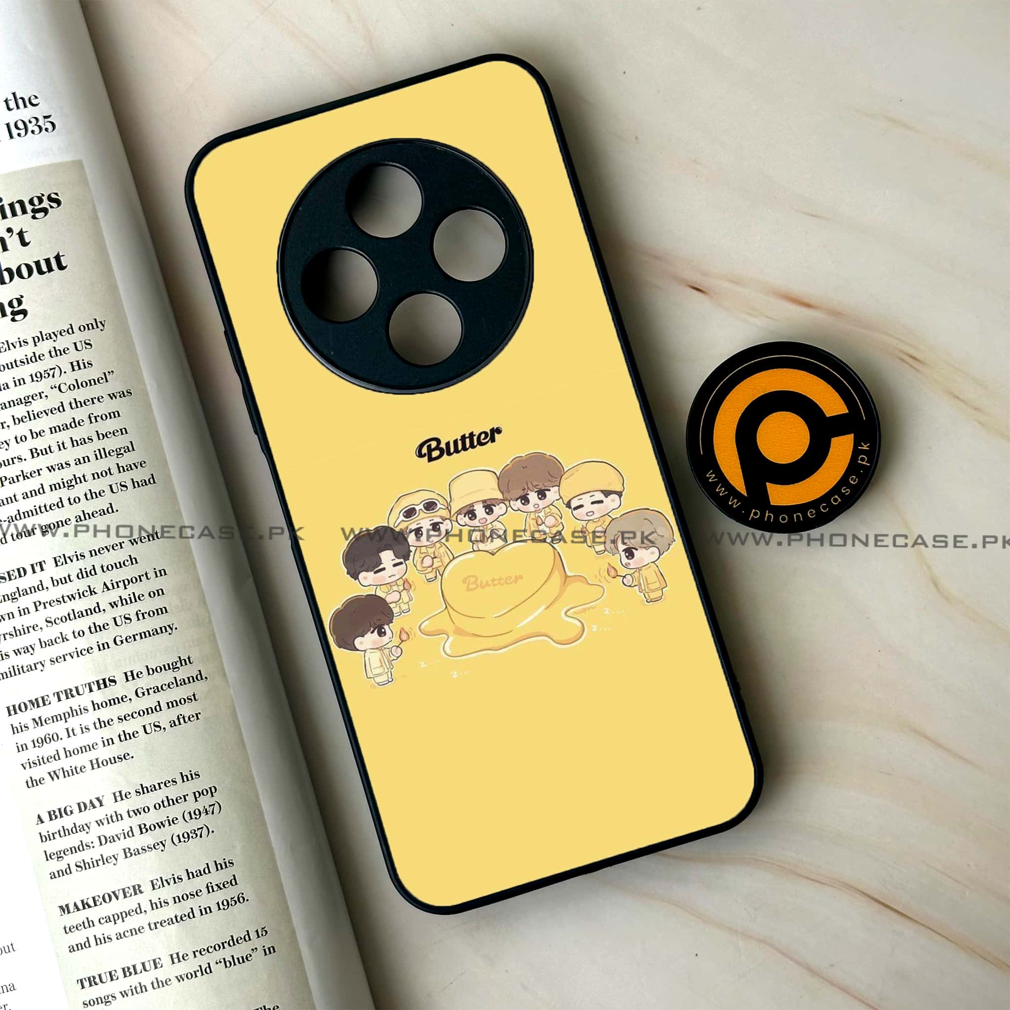 Oppo F27 Pro Plus - K-POP Army Case Series - Premium Metal Printed soft Bumper Shock Proof Case
