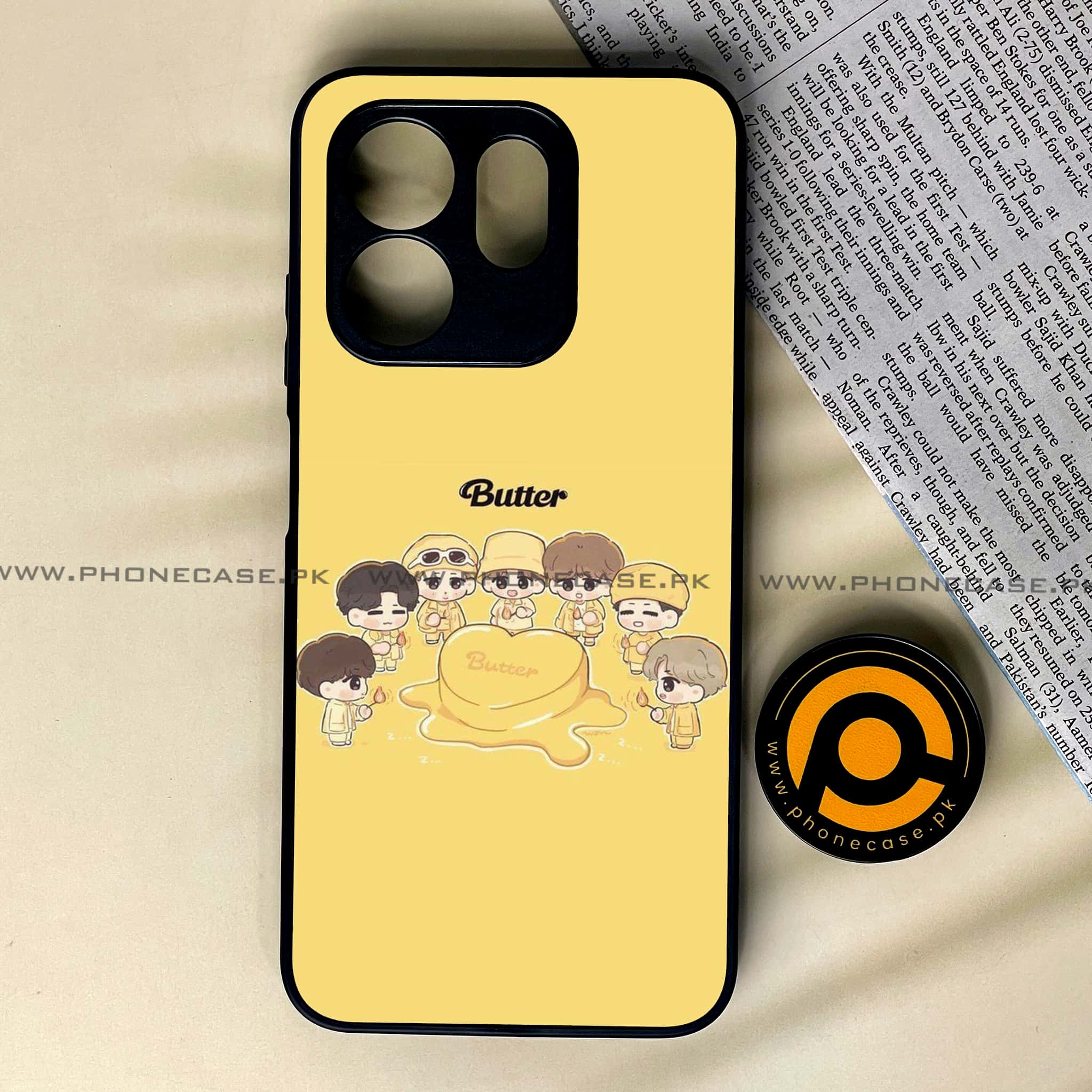Infinix Smart 9 HD - K-POP ARMY CASE - Premium Metal Printed soft Bumper shock Proof Case