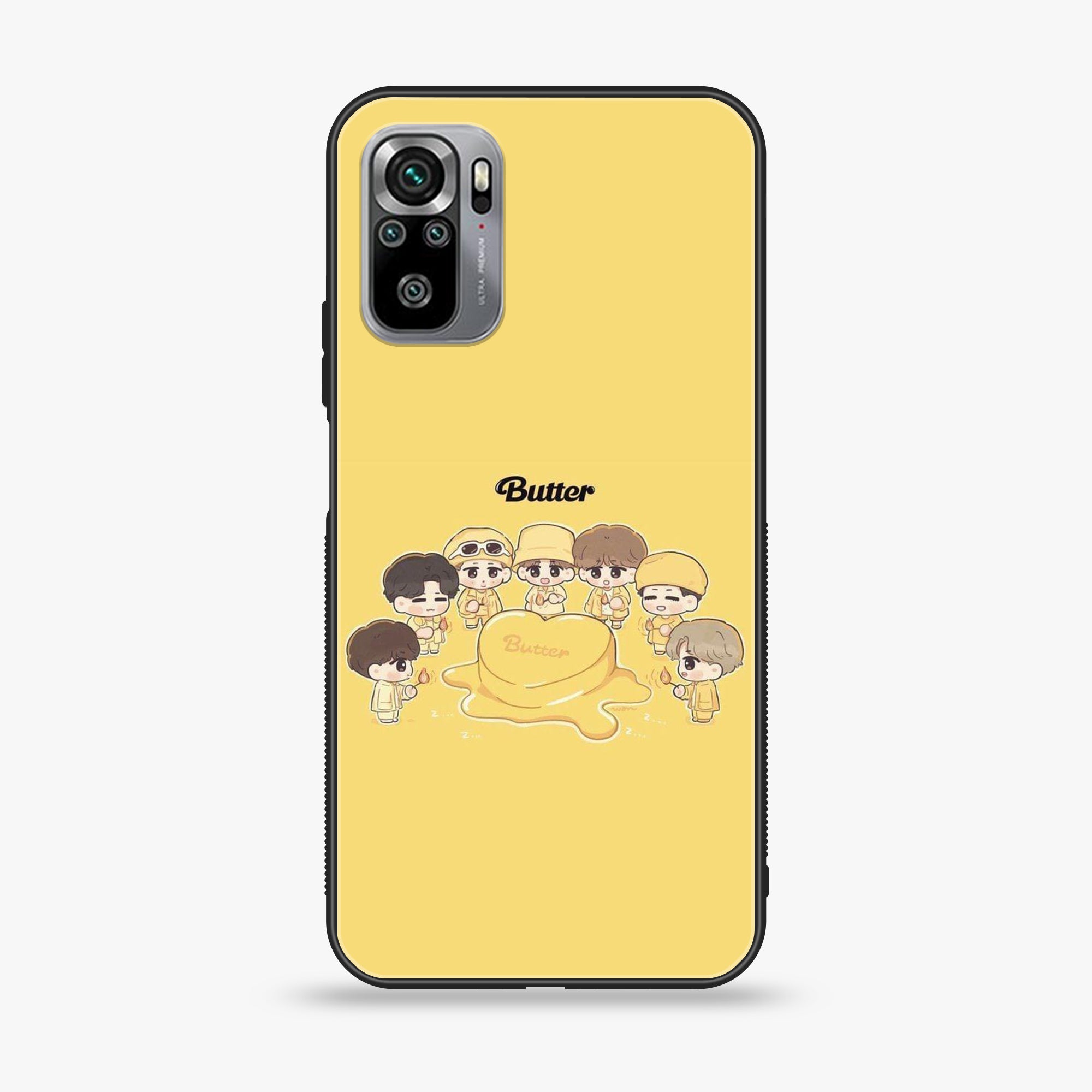 Xiaomi Redmi Note 10S- K-POP ARMY CASE - Premium Printed Glass soft Bumper shock Proof Case