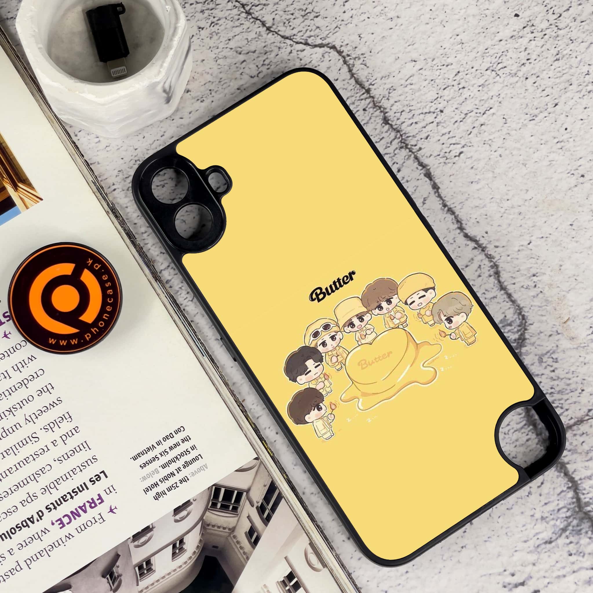 Nothing CMF Phone 1 - K-POP Army Case Series - Premium Metal Printed soft Bumper Shock Proof Case