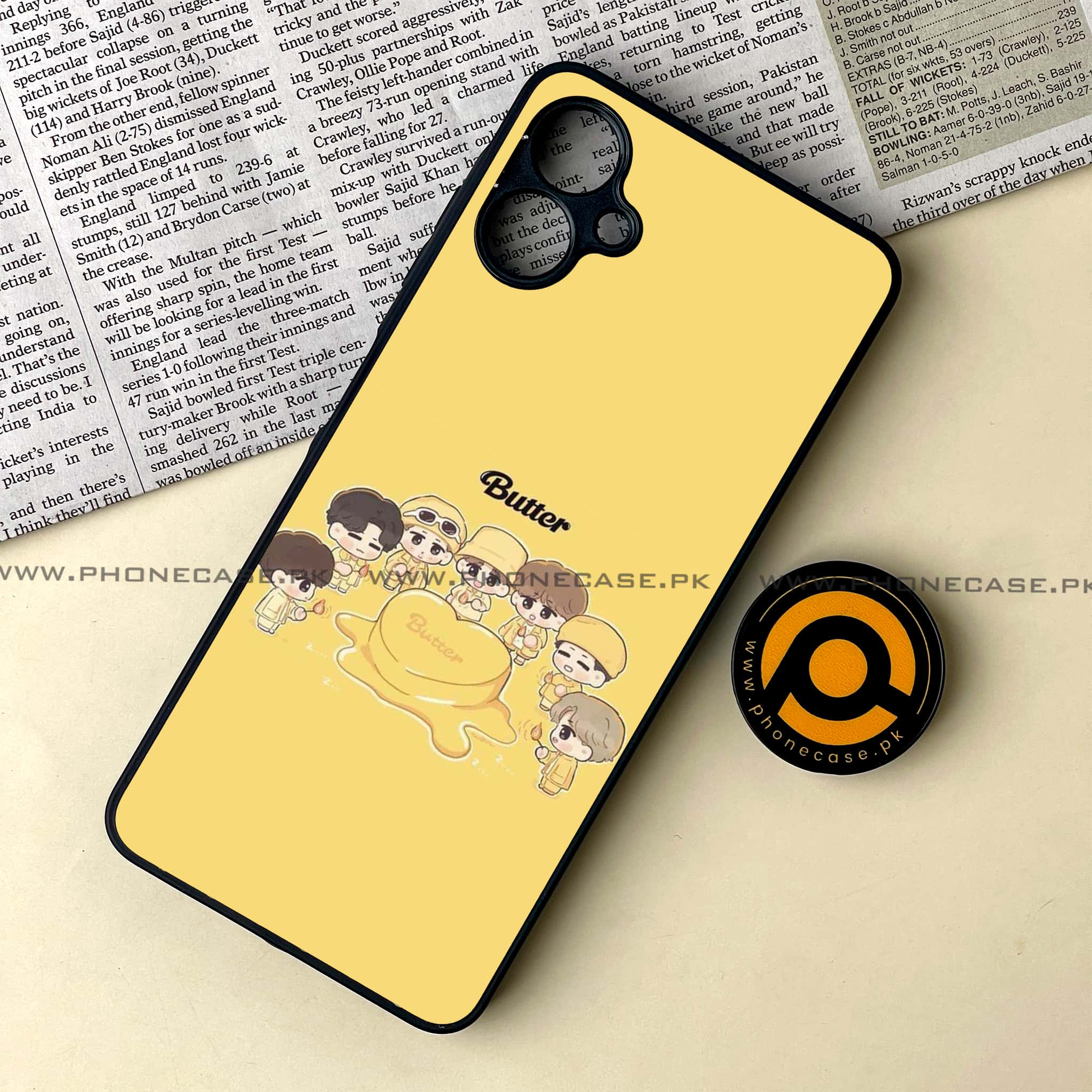 Samsung Galaxy A06  - K-POP Army Case Series - Premium Metal Printed soft Bumper shock Proof Case
