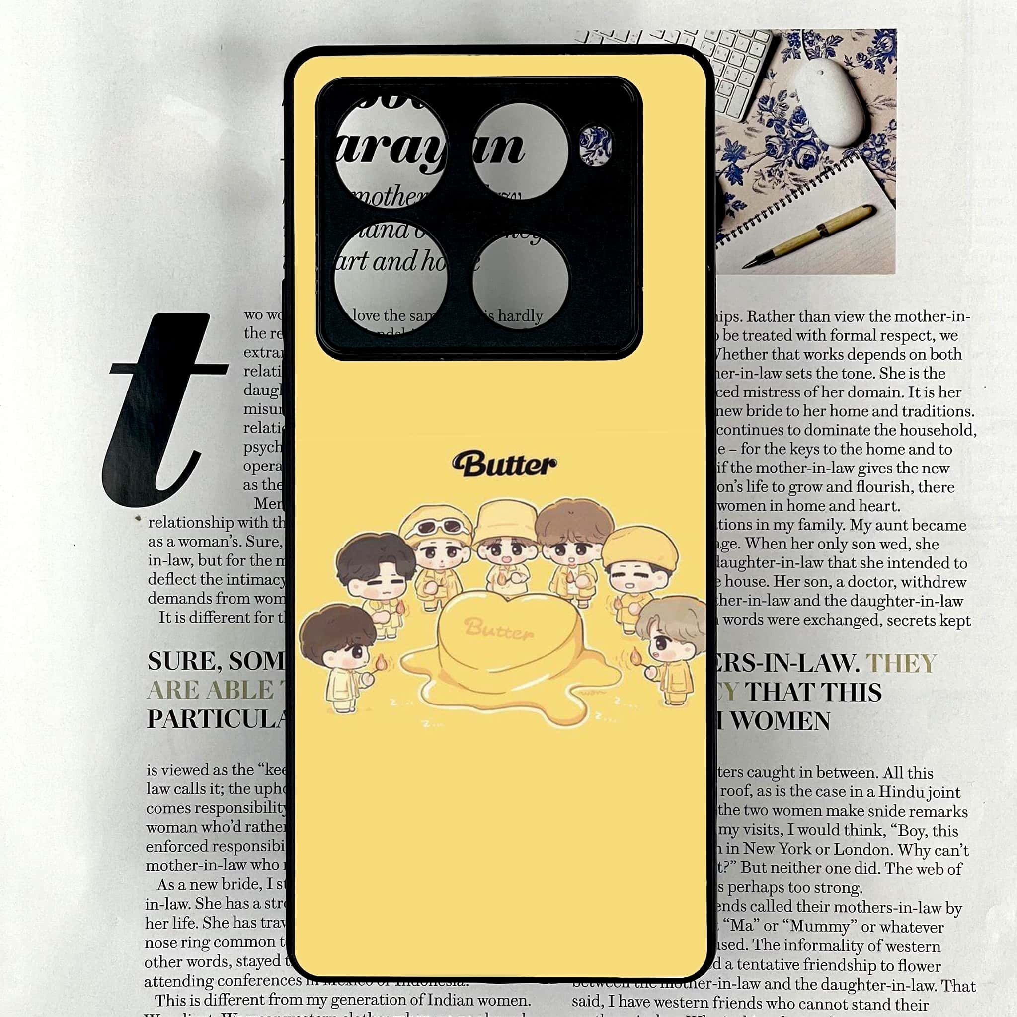 Infinix Note 40 Pro Plus - K-POP Army Case Series - Premium Metal Printed soft Bumper shock Proof Case