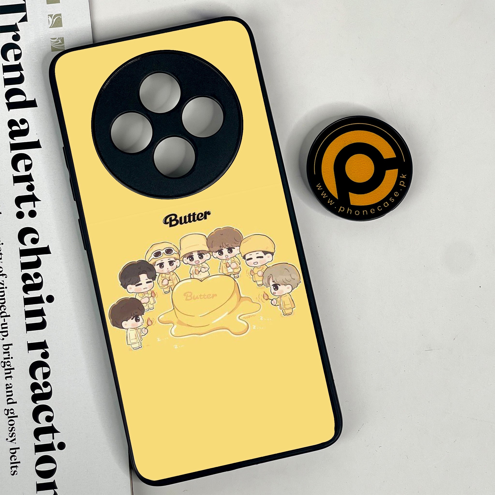 Oppo Reno 12F 4G - K-POP Army Case - Premium Printed Glass soft Bumper shock Proof Case