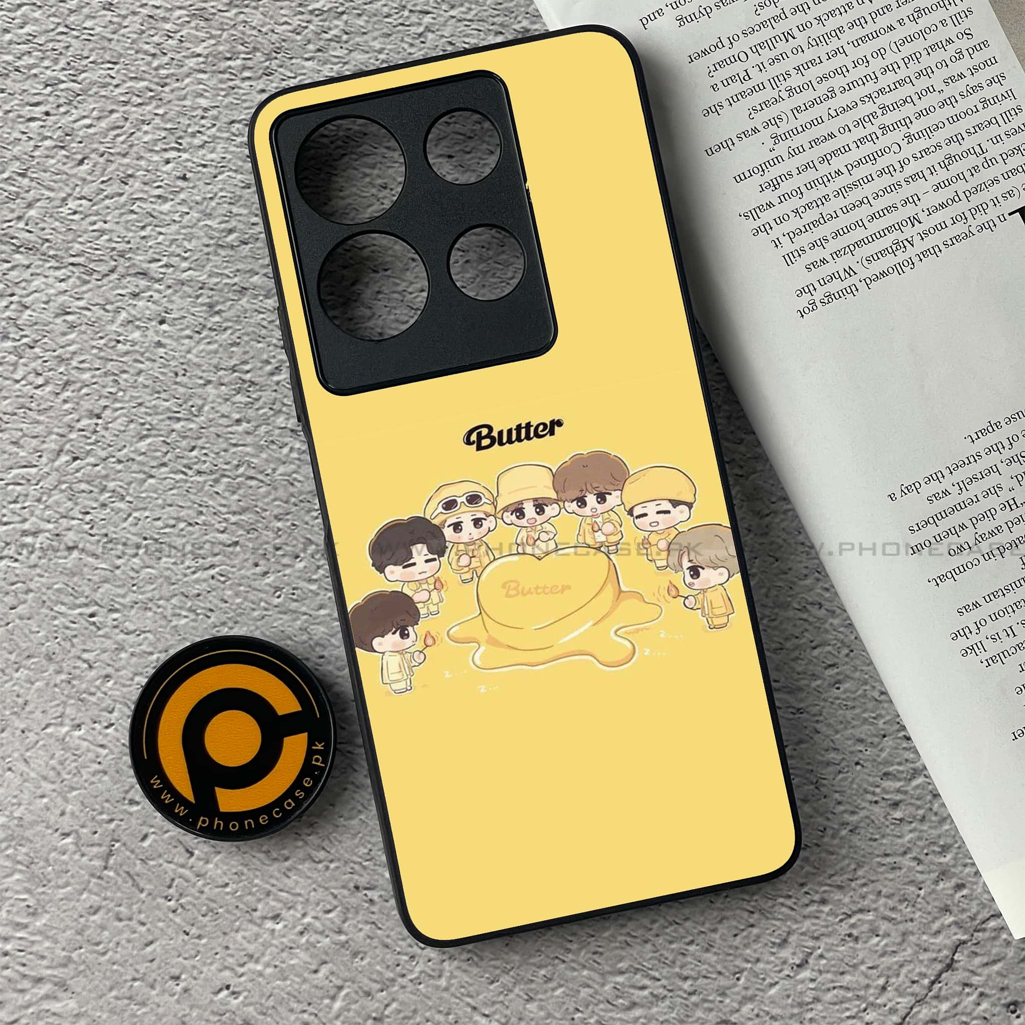Infinix Note 30 - K-POP Army Case Series - Premium Printed Glass soft Bumper shock Proof Case