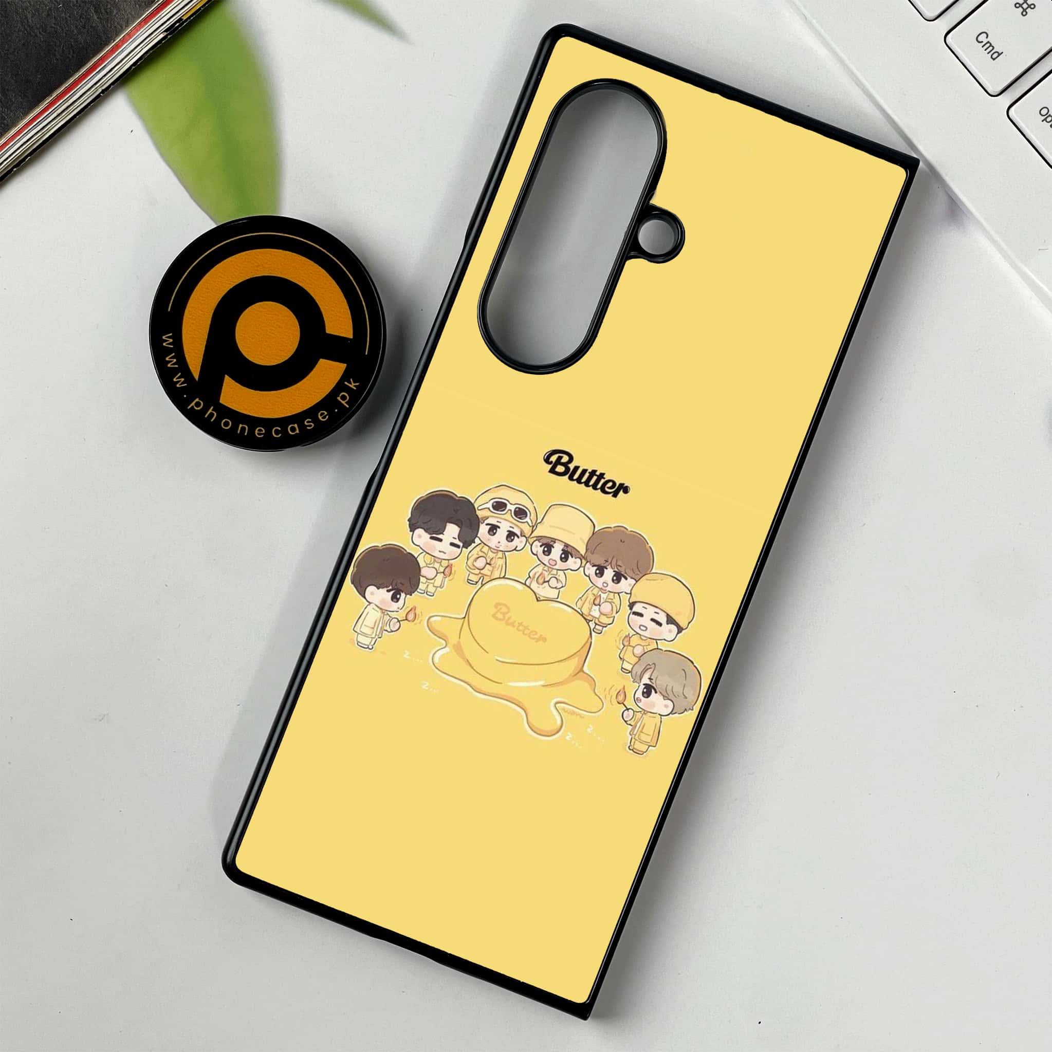Samsung Galaxy Z Fold 7 - K-POP ARMY CASE- Premium Metal Printed soft Bumper shock Proof Case