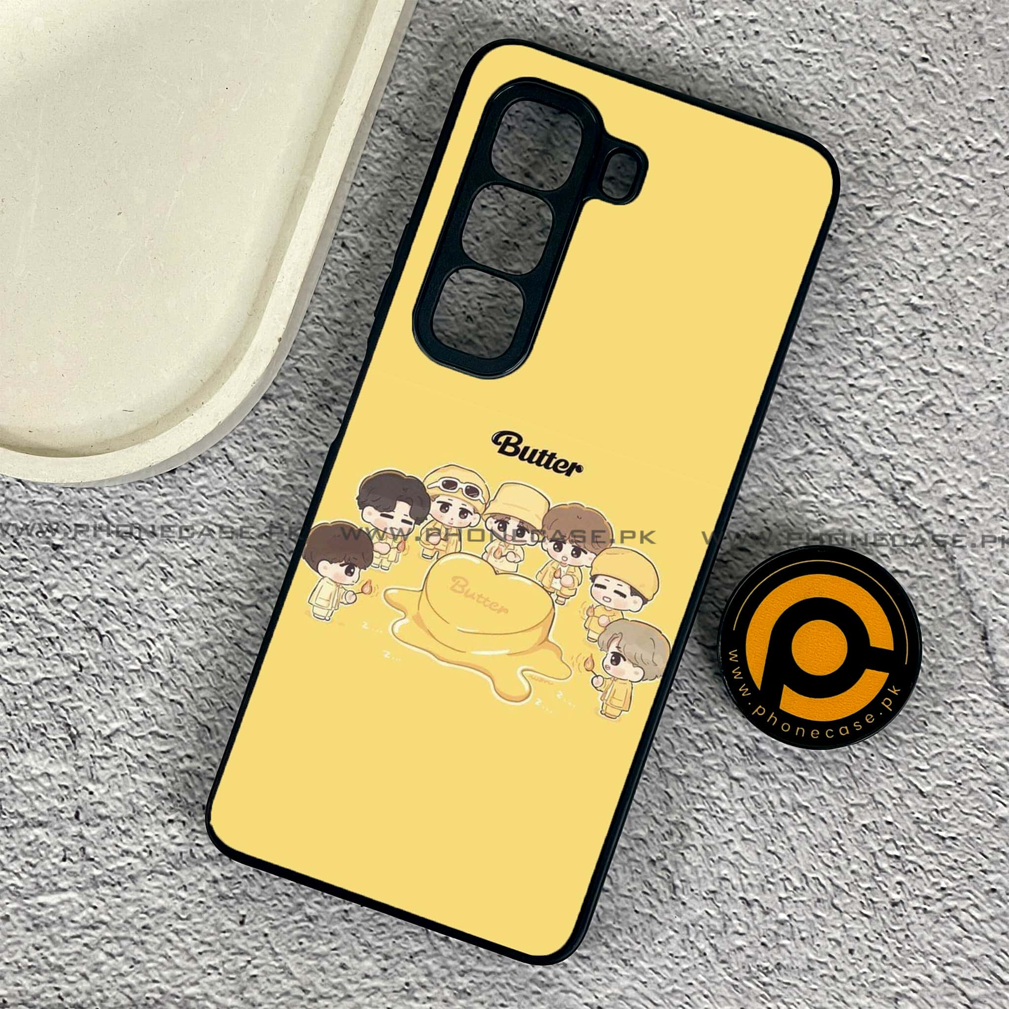 Infinix Hot 50 Pro - K-POP Army Case Series - Premium Printed Glass soft Bumper shock Proof Case