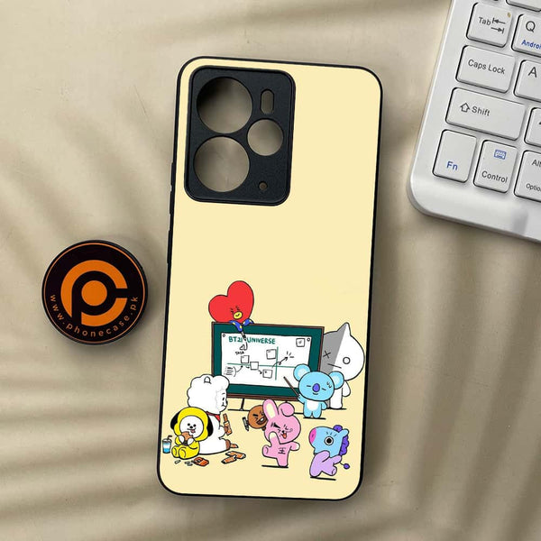 Realme 14 5G - K-POP Army Case Series - Premium Metal Printed soft Bumper Shock Proof Case