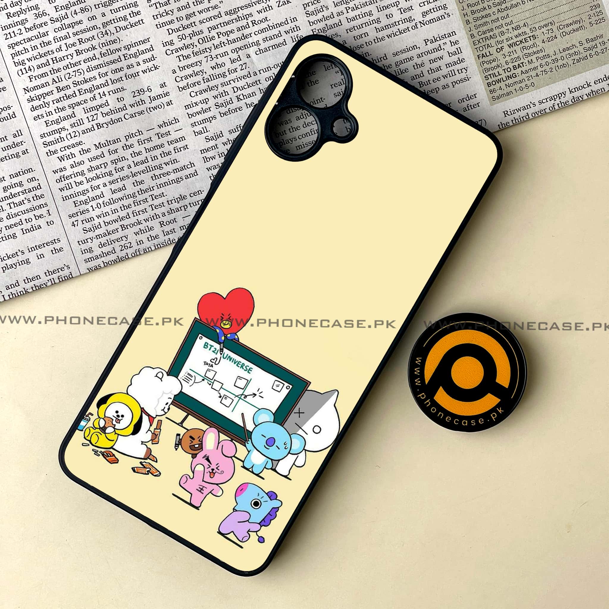 Samsung Galaxy A06  - K-POP Army Case Series - Premium Metal Printed soft Bumper shock Proof Case