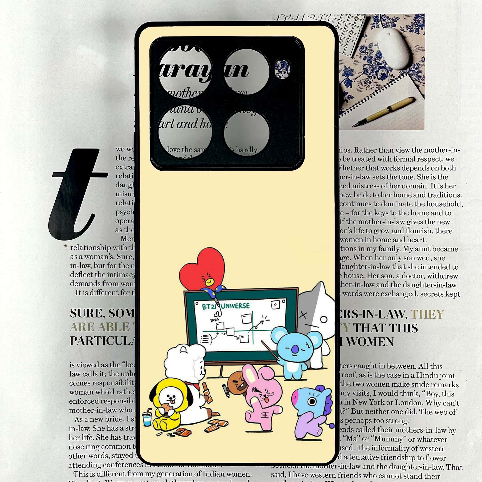 Infinix Note 40 Pro Plus - K-POP Army Case Series - Premium Metal Printed soft Bumper shock Proof Case