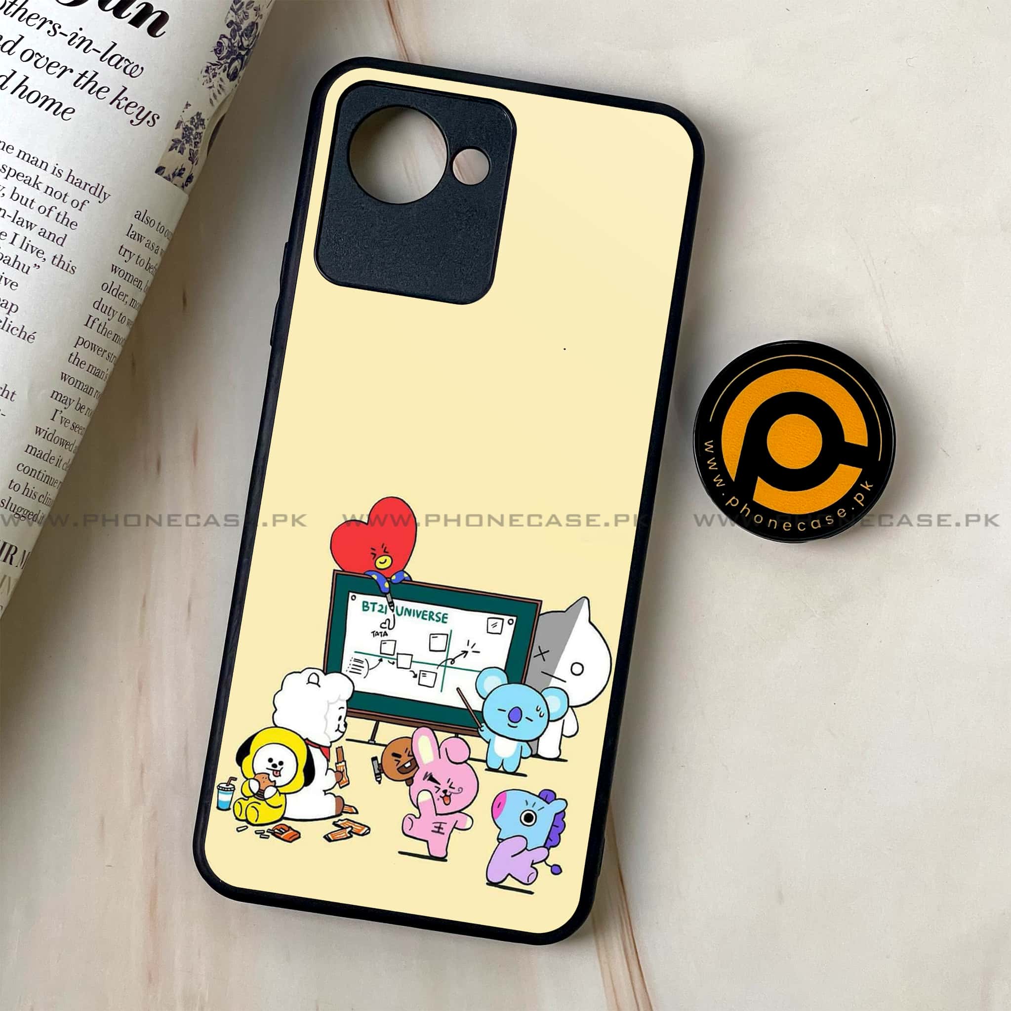 Realme C30 - K-POP ARMY CASE - Premium Printed Glass soft Bumper shock Proof Case