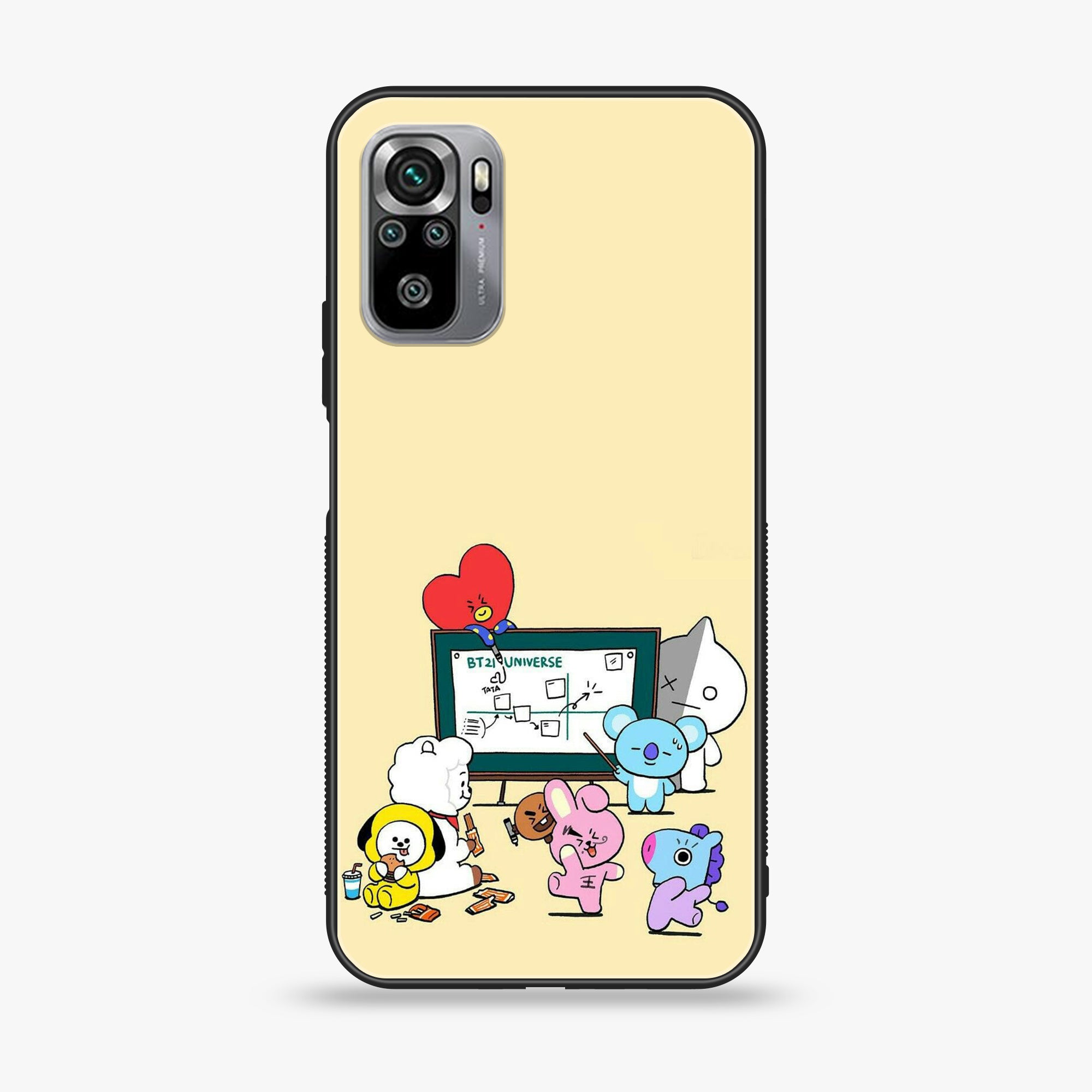 Xiaomi Redmi Note 10S- K-POP ARMY CASE - Premium Printed Glass soft Bumper shock Proof Case