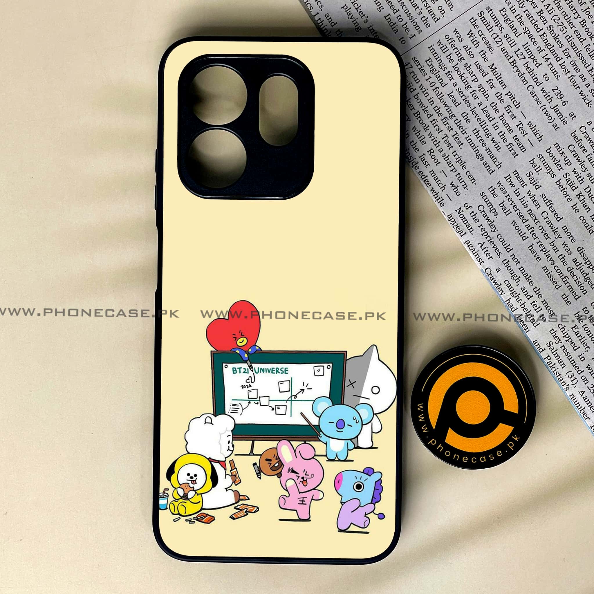 Infinix Smart 9 HD - K-POP ARMY CASE - Premium Metal Printed soft Bumper shock Proof Case