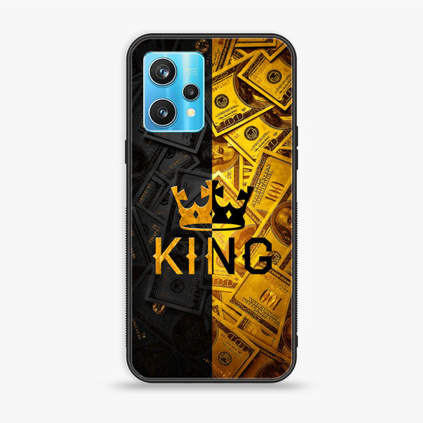 Realme 9 Pro Plus - King Design 9V 2.0 - Premium Printed Glass soft Bumper shock Proof Case CS-27886