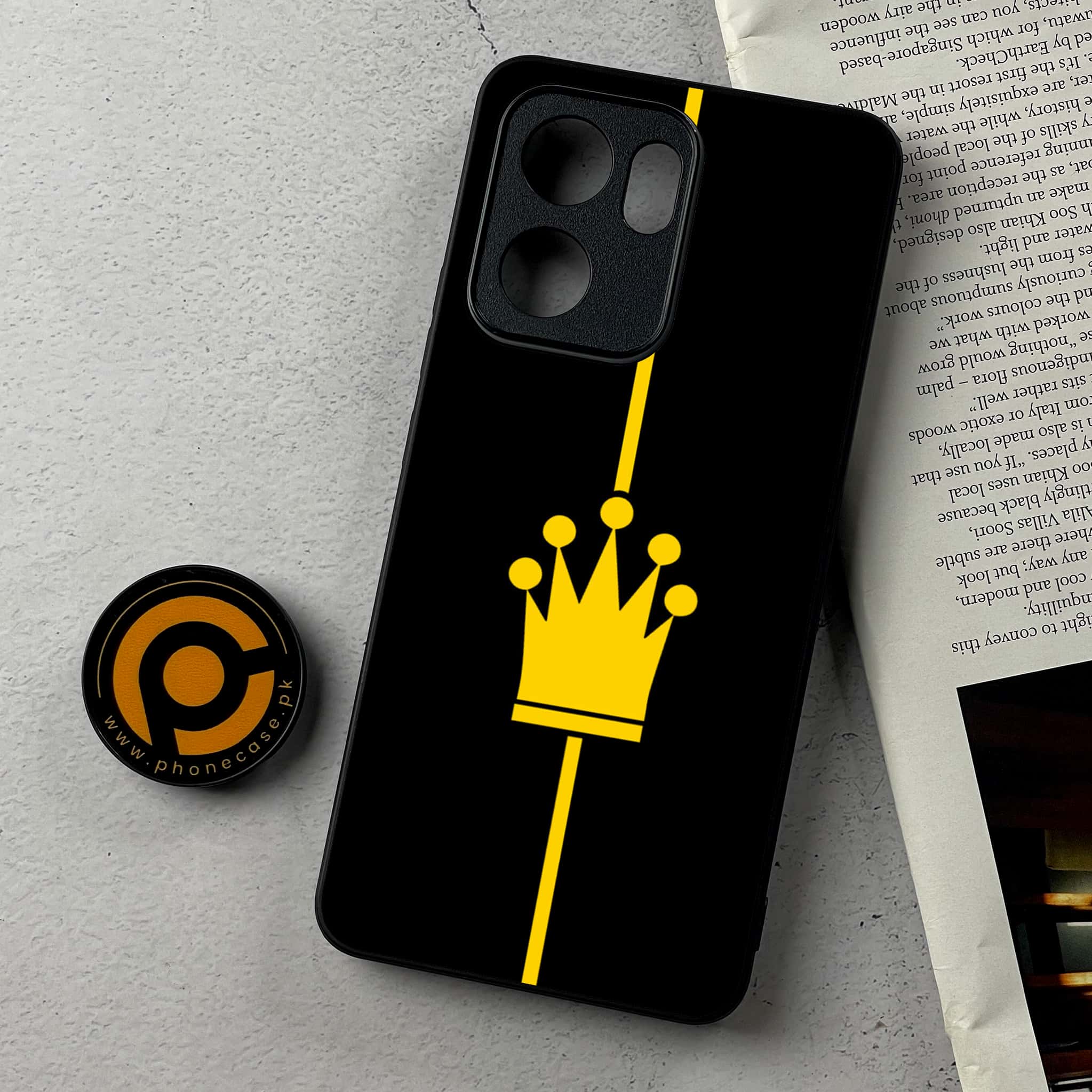 Oppo Reno 14F - King 2.0 Series - Premium Metal Printed Soft Bumper Shockproof Case