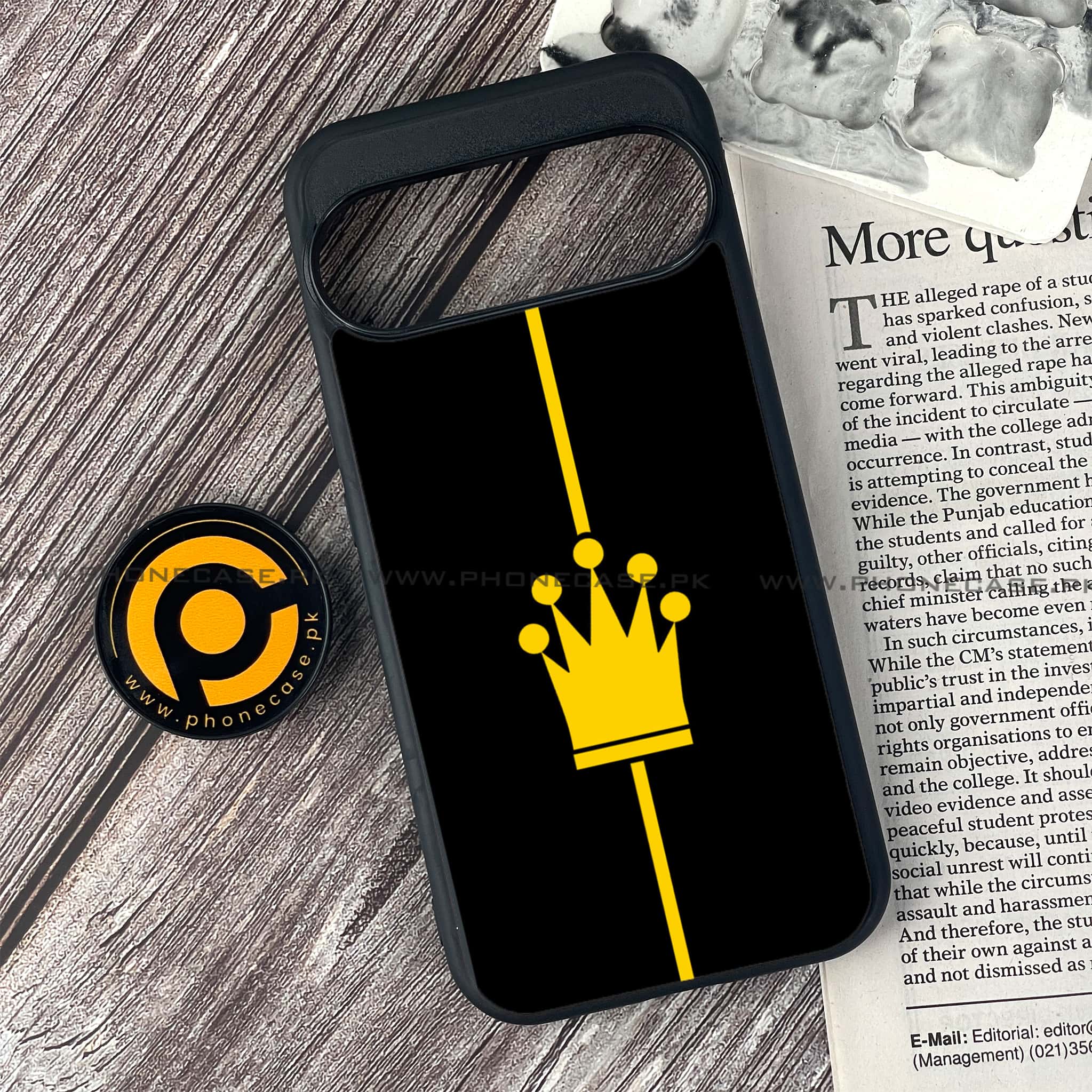 Google Pixel 9 Pro - King 2.0 Series - Premium Metal Printed soft Bumper Shock Proof Case