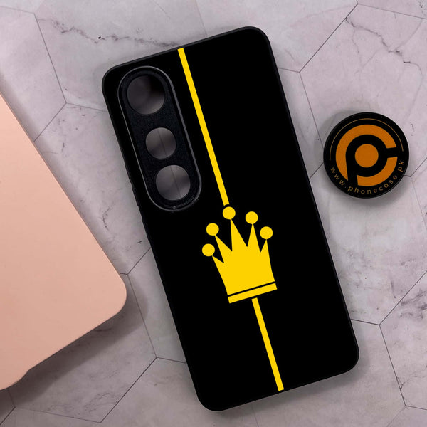 Vivo V50 Lite - King 2.0 Design 1 - Premium Metal Printed soft Bumper shock Proof Case CS-40687