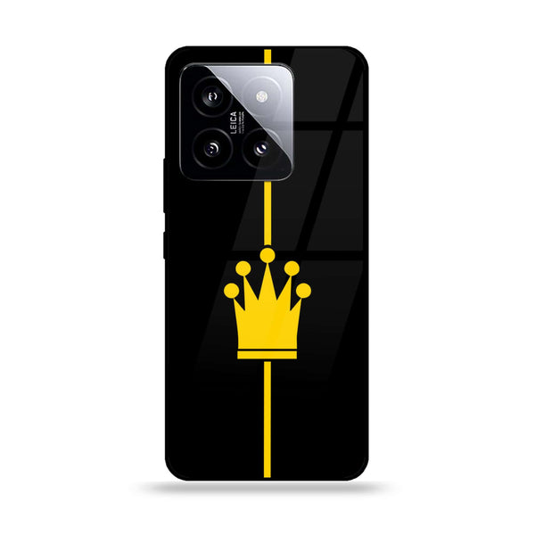 Xiaomi 14 - King 2.0 Series - Premium Printed Glass soft Bumper shock Proof Case