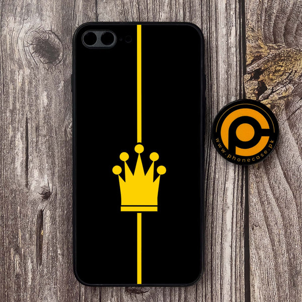 iPhone 7 Plus / 8 Plus  - King Series V 2.0 Design 1 - Premium Metal Printed soft Bumper shock Proof Case CS-19875