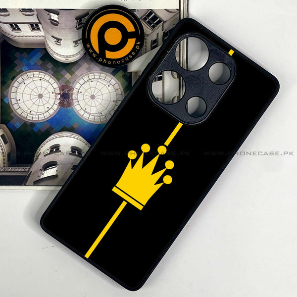Redmi Note 13 Pro 4G - King Design 1  - Premium Metal Printed soft Bumper shock Proof Case CS-26058