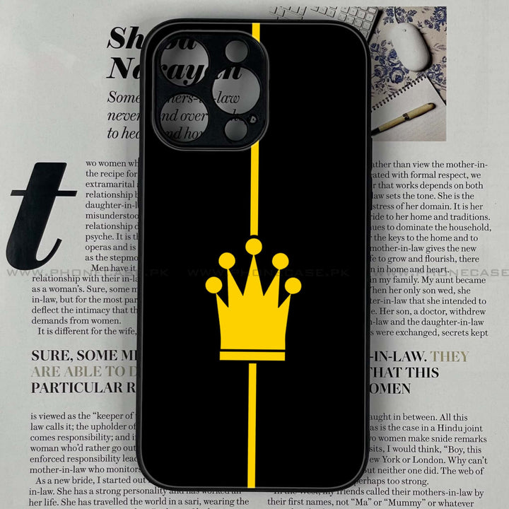 iPhone 11 Pro  - King Series V 2.0   Series Design 1  - Premium Printed Glass soft Bumper shock Proof Case CS-19332